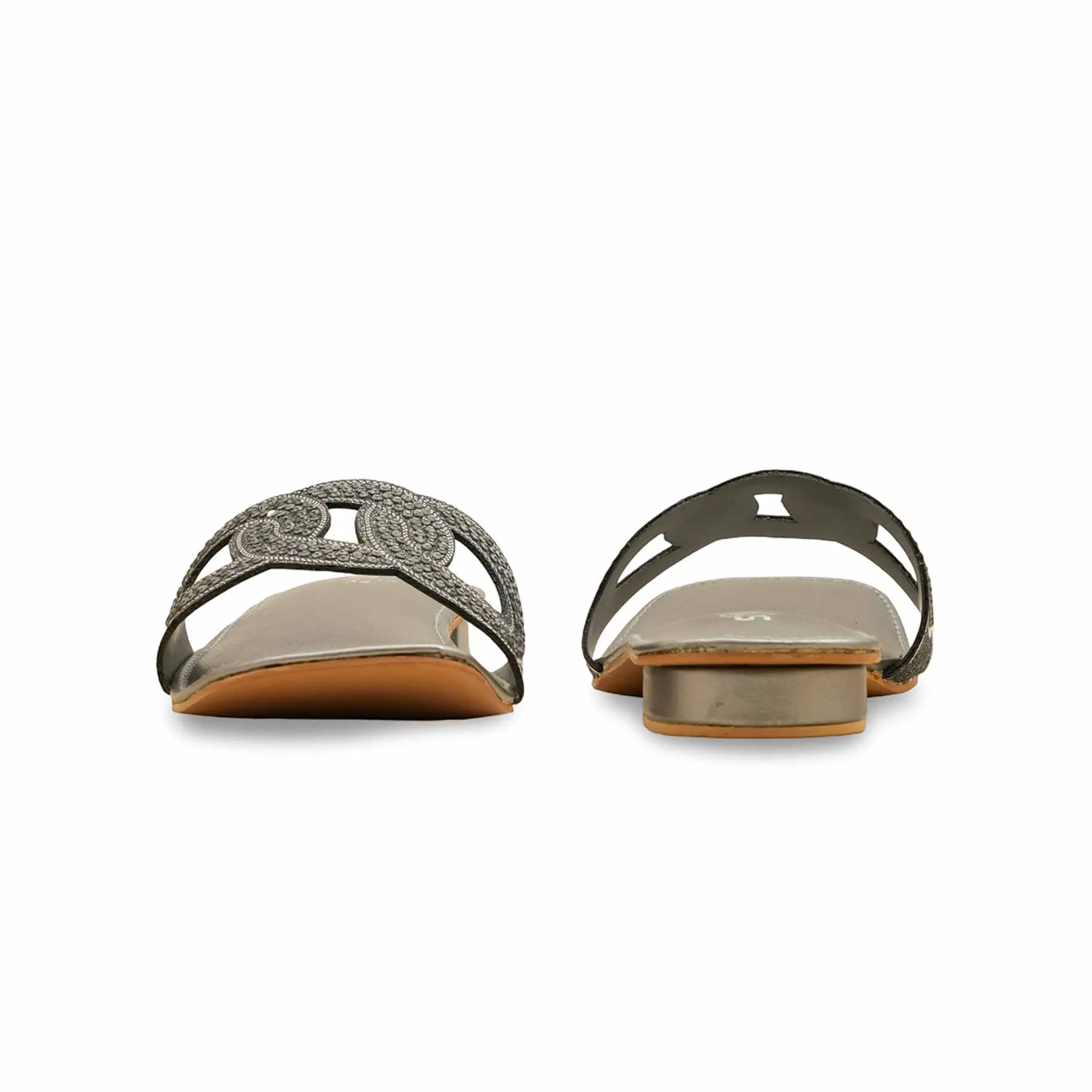 Low Arch Refined Craft Grey Fancy Women Slipper FN8010