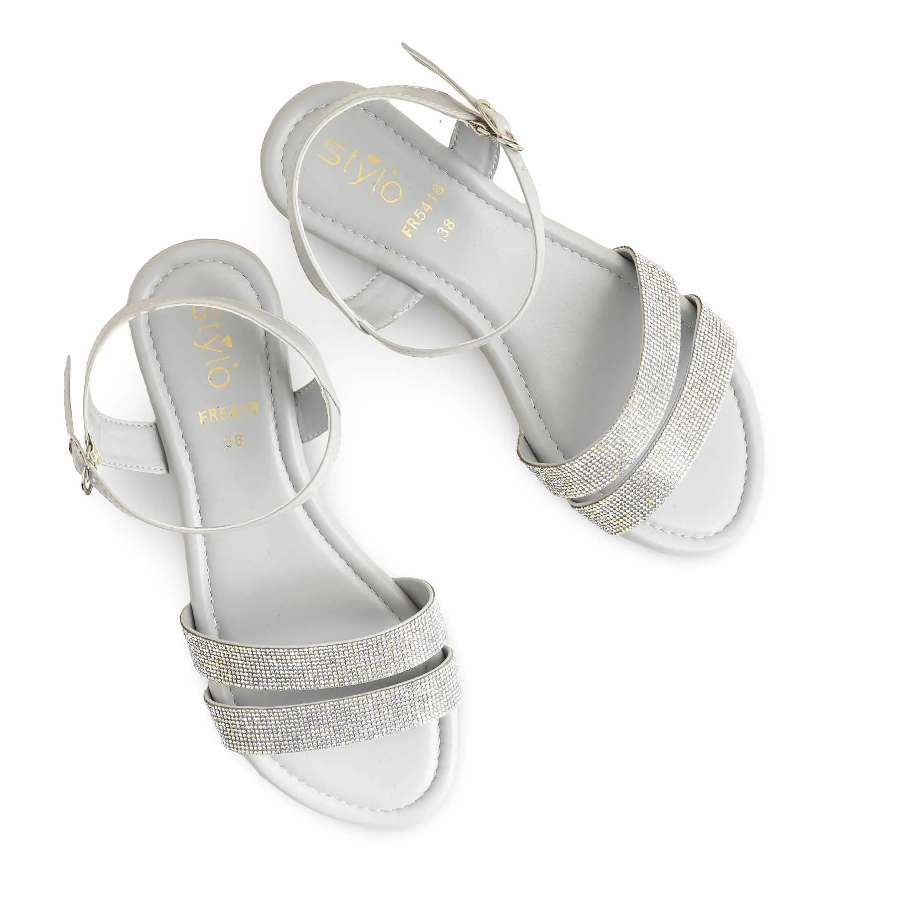 Bride Side Grey Formal Sandal For Women FR5418