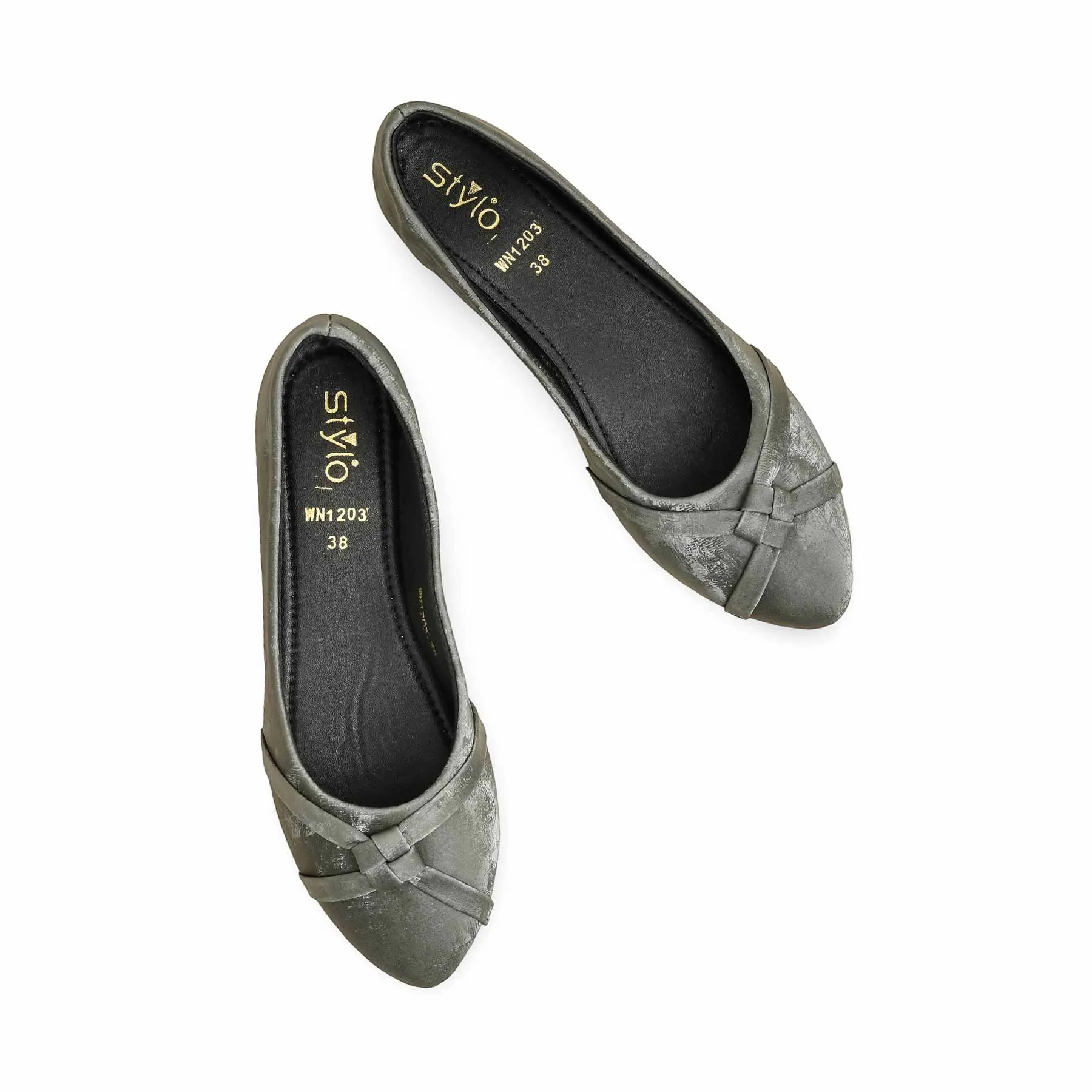 Grey Pumps WN1203 Slide On Alley Walk