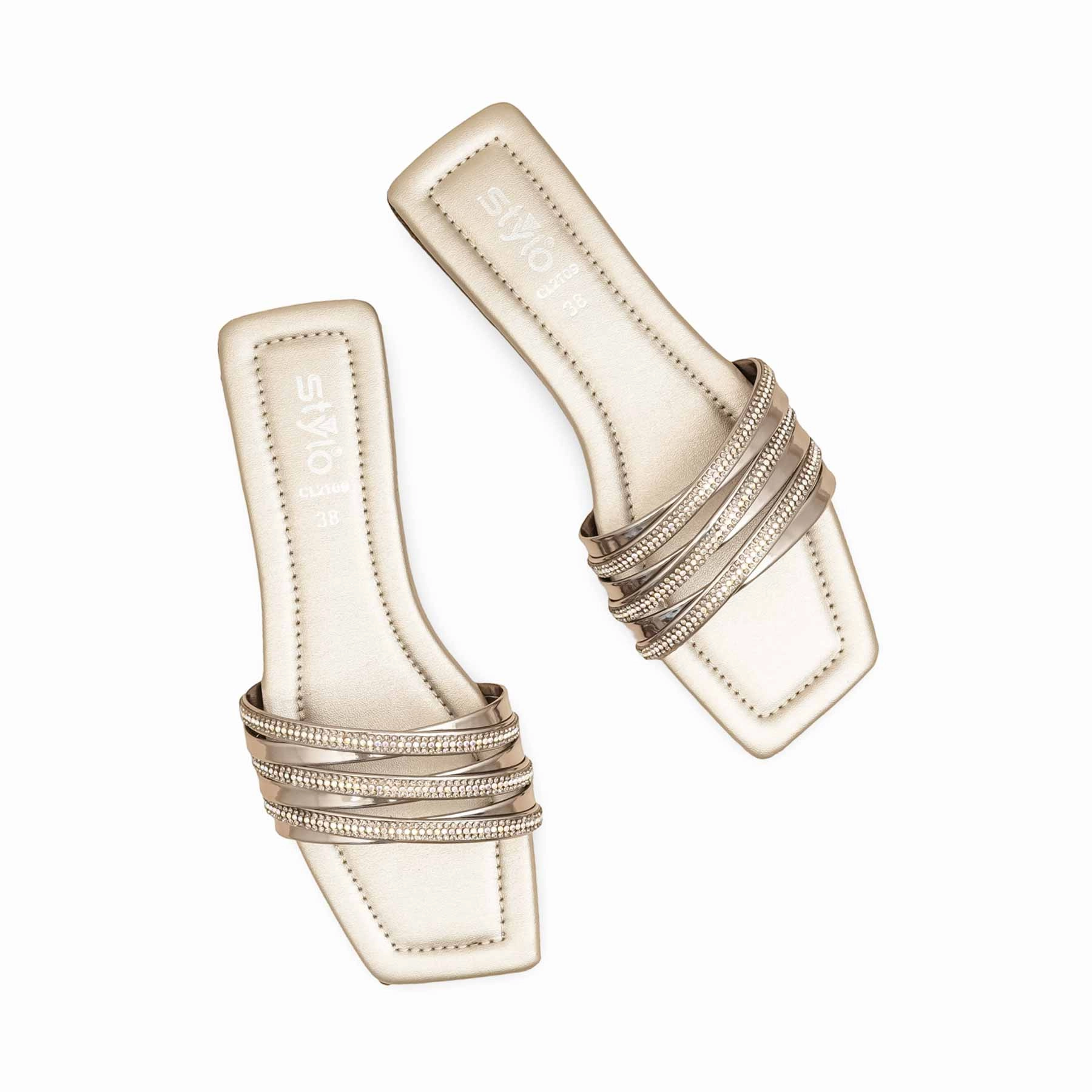 Soft Step Fashionable Sole Grey Casual Slipper For Women CL2109