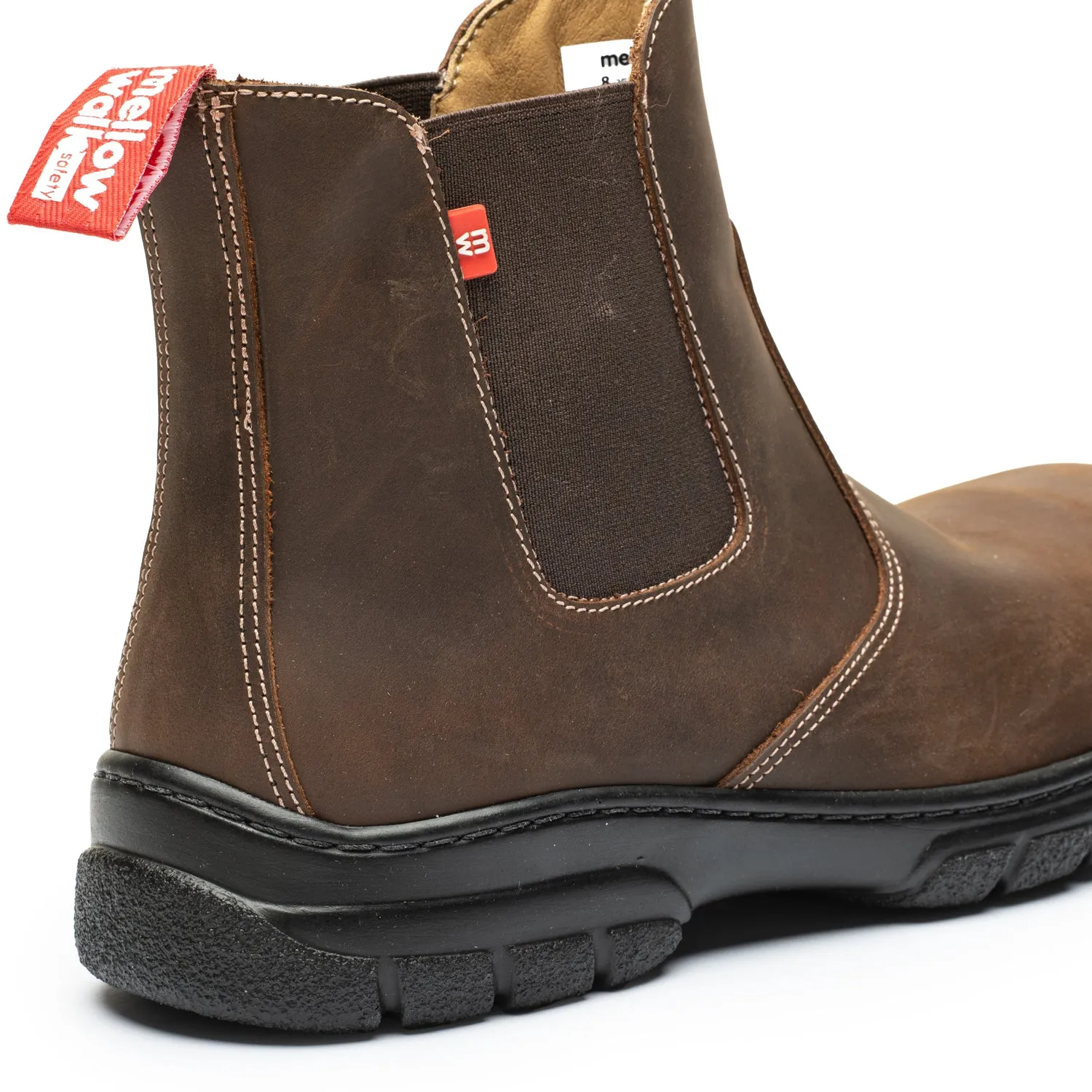 Quentin Men's 6" Composite Toe Work Boots 590239BRN Noise Reducing Sole