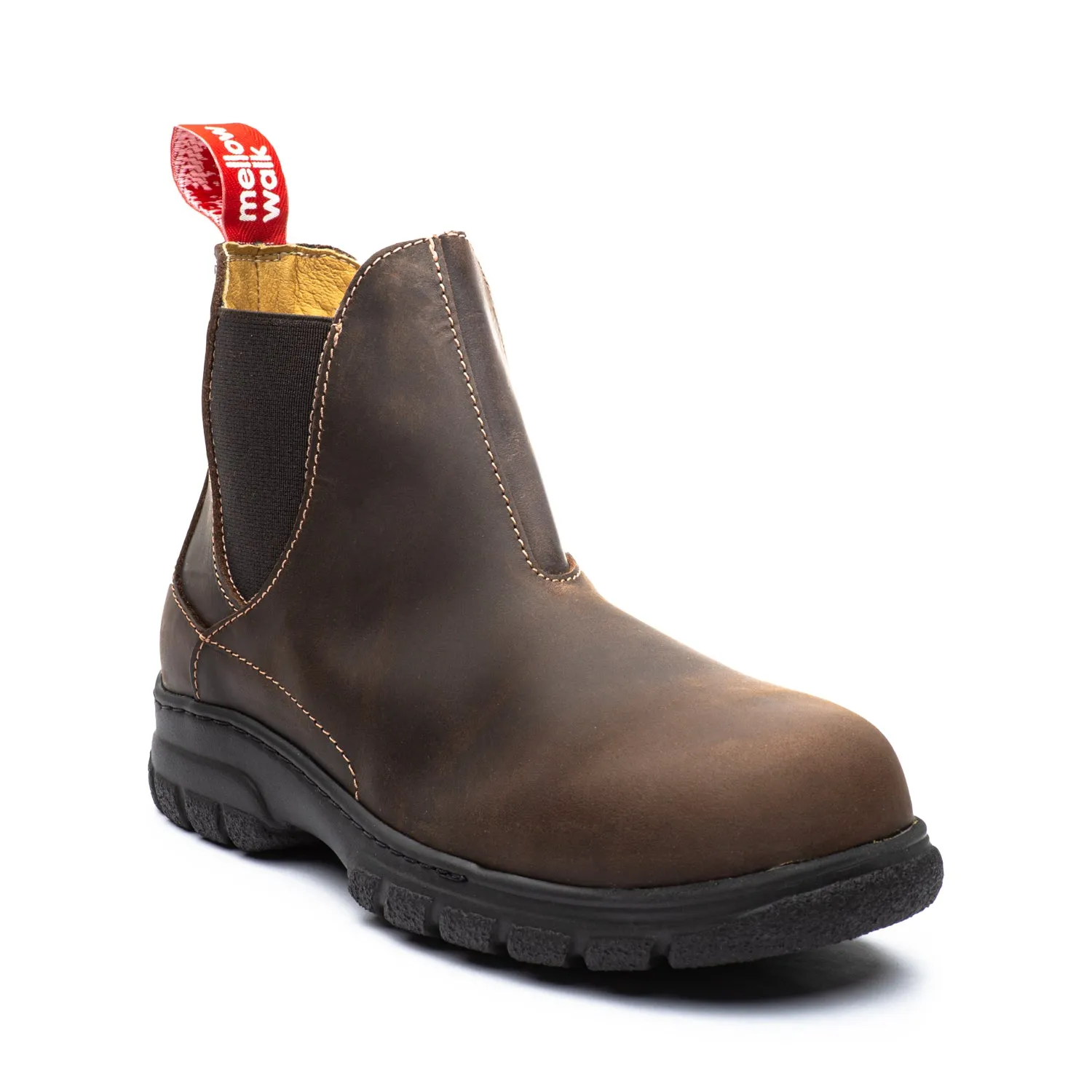 Maddy Women's 6" composite toe leather work boots 446128BRN Breathable All Day Wear Anti Friction