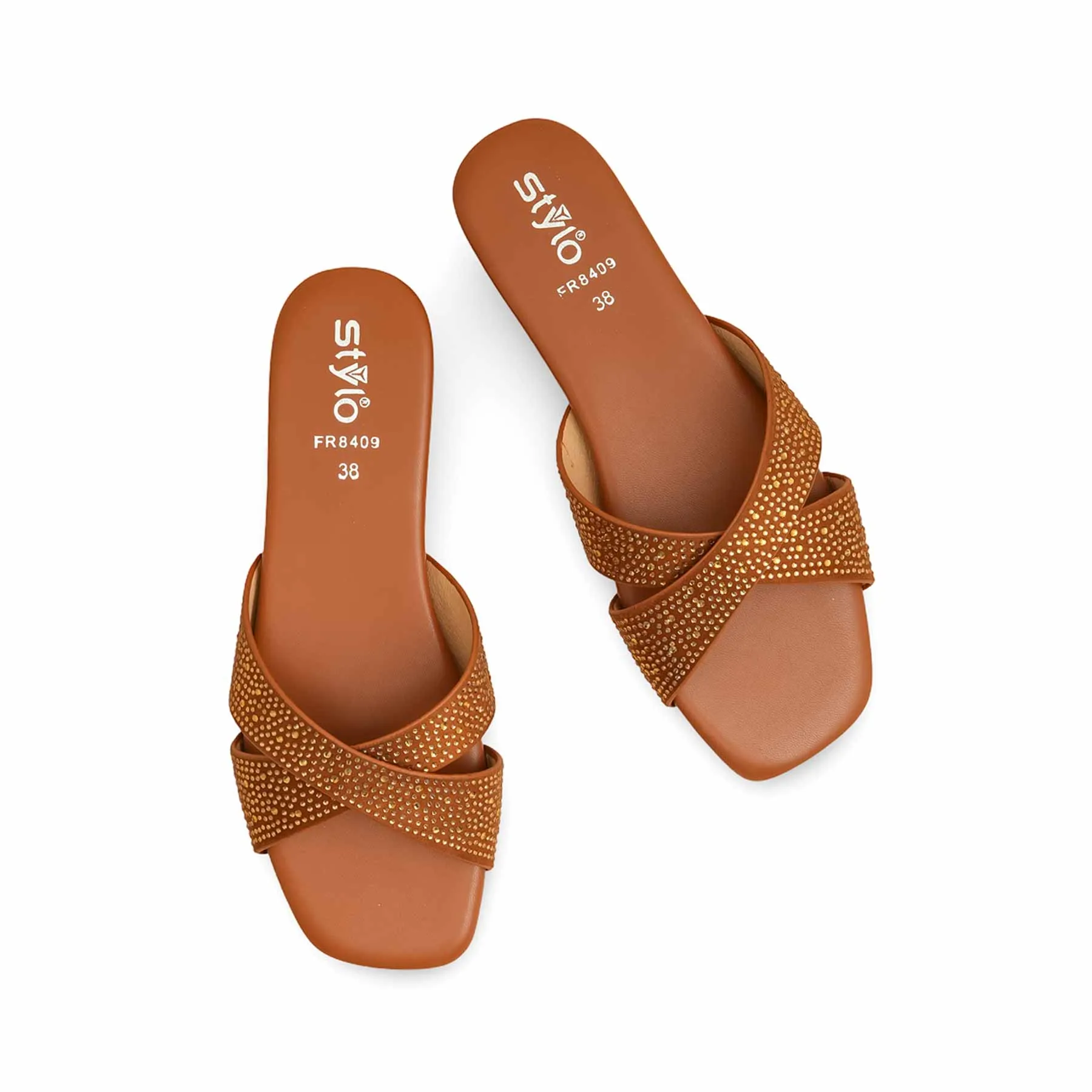 Photo Mode Tan Formal Slipper FR8409