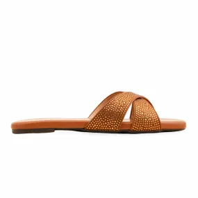 Airy Step Spring Air Tan Formal Slipper FR8409