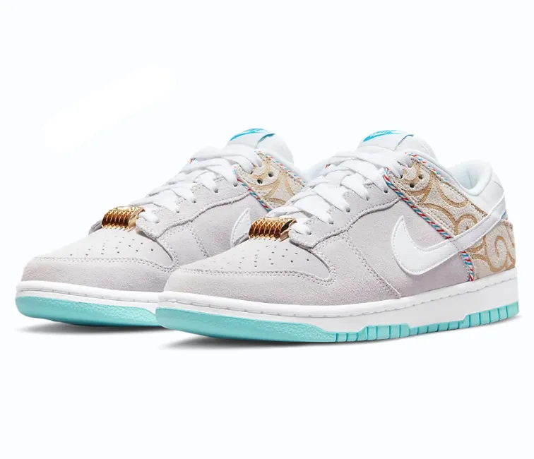 Men's Nike Dunk Low Retro SE (BarberShop) Tear Resistant Textile