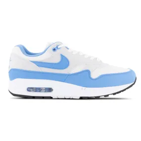 Breathable Jacquard Weave Reinforced Stitch Detail Mens Nike Air Max 1 White/University Blue