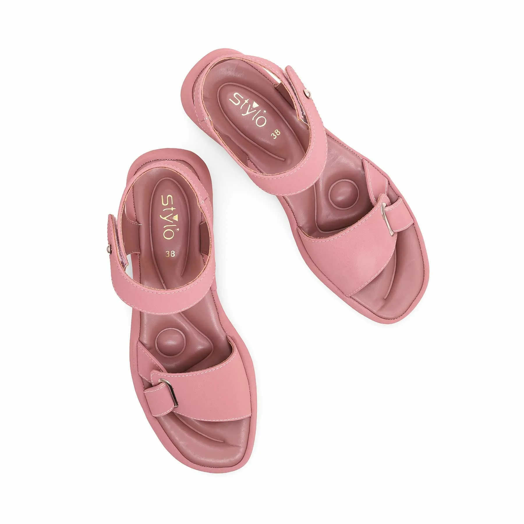 Pink Formal Sandal PU0404 Delicate Heel Boss Mode