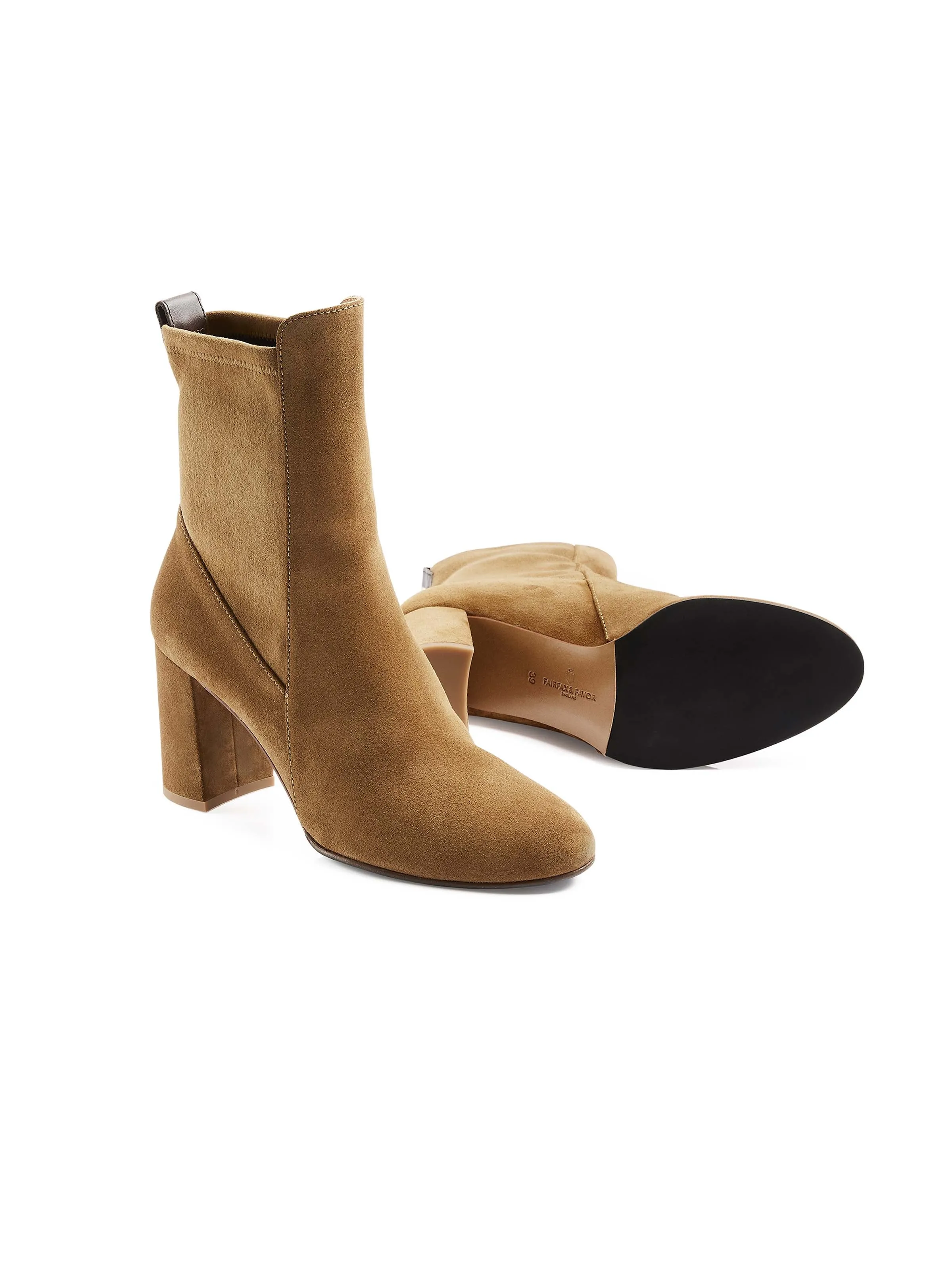 Heeled Belgravia Ankle - Tan Suede Ultimate Durability Quick Drying City Walking