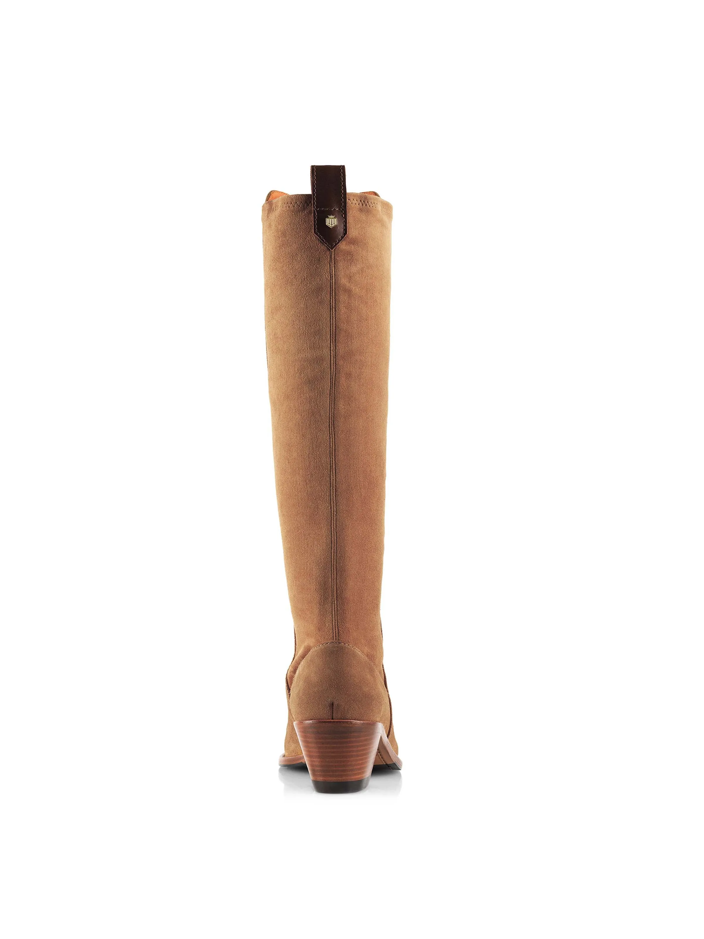 Heeled Belgravia - Tan Suede Stable Support Windy Weather Supportive