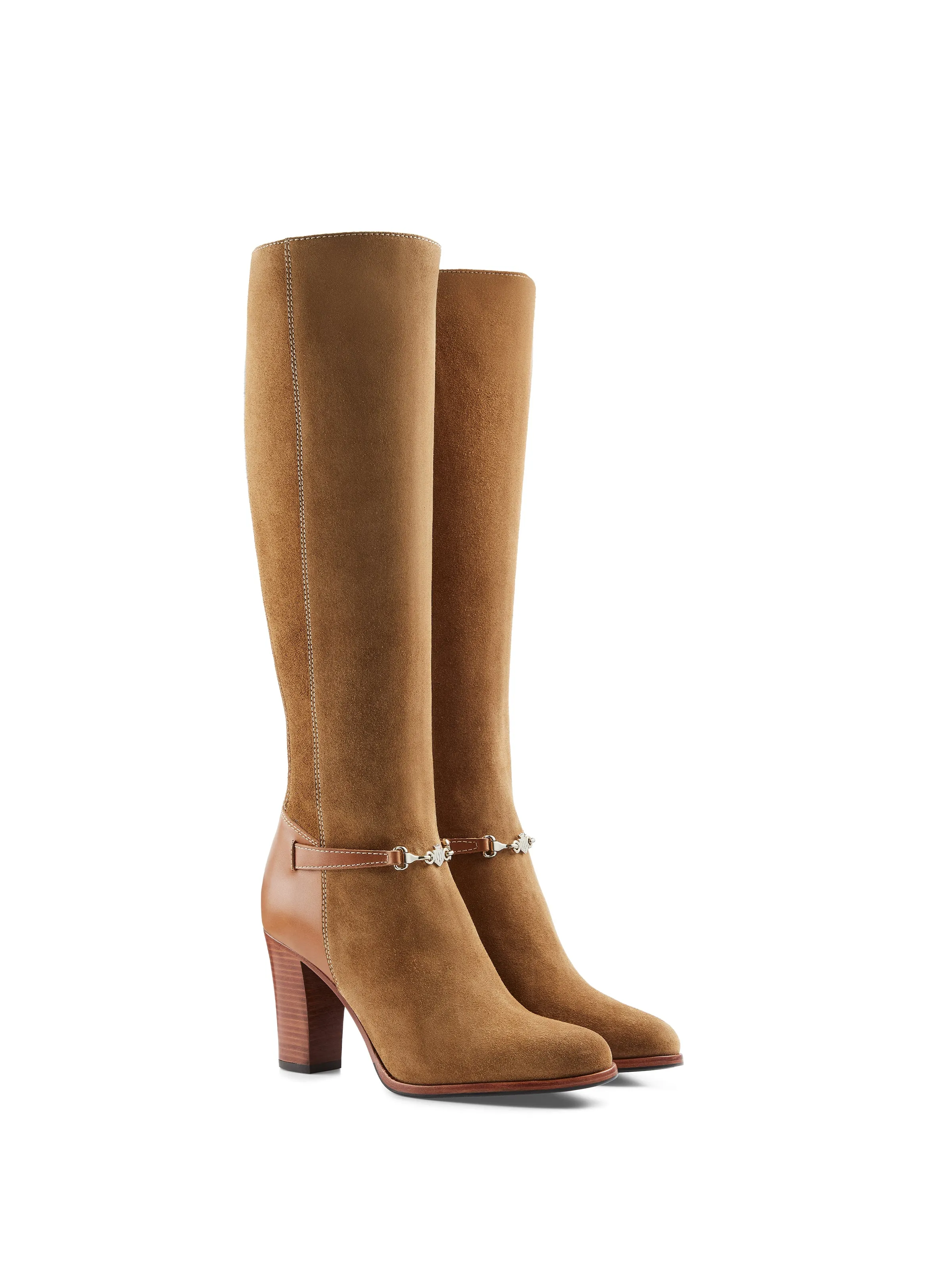 Long Last Heeled Octavia (Regular Fit) - Tan Suede