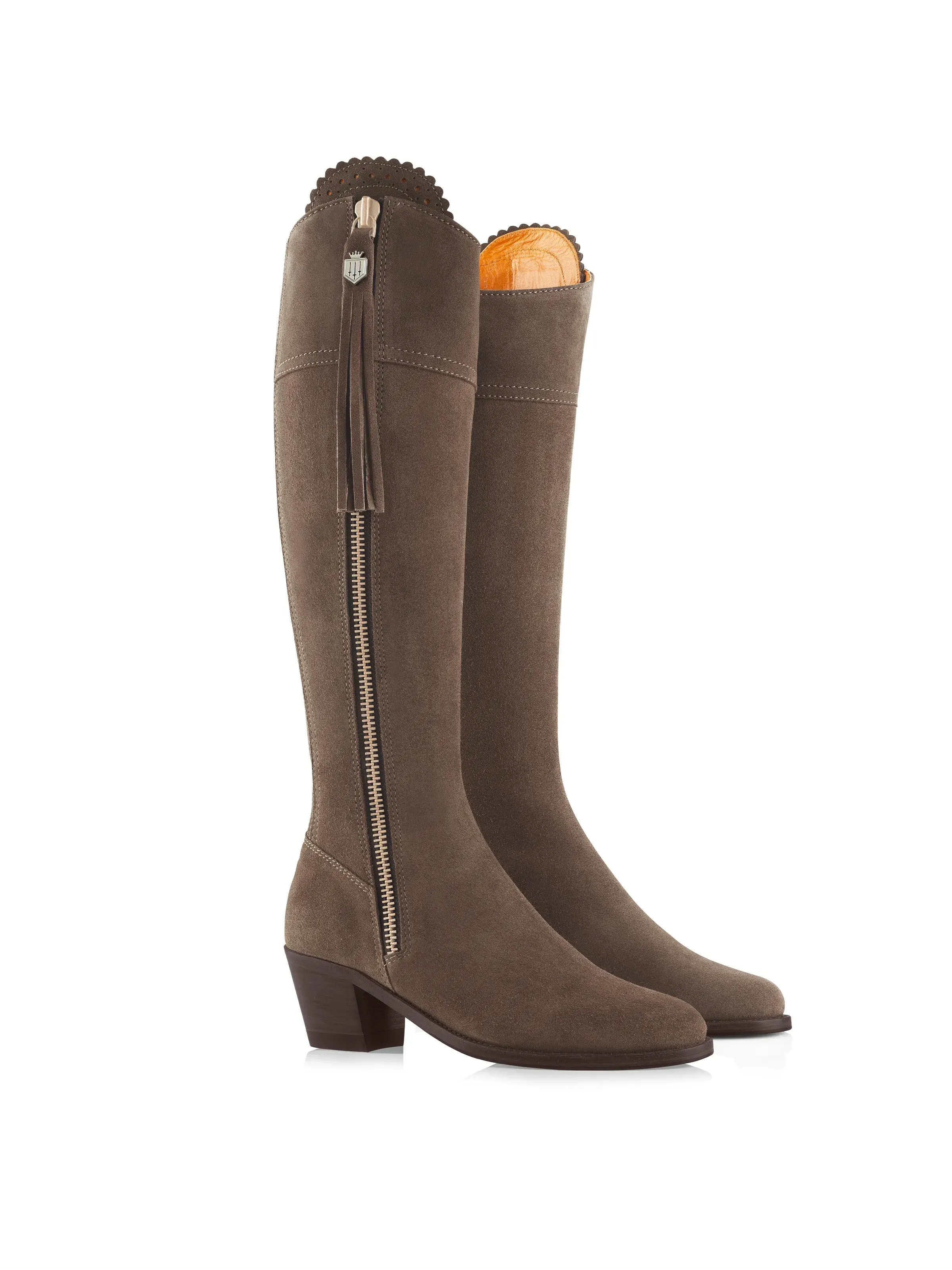 Breathable Rough Trail Hiker Heeled Regina (Regular Fit) - Fog Suede