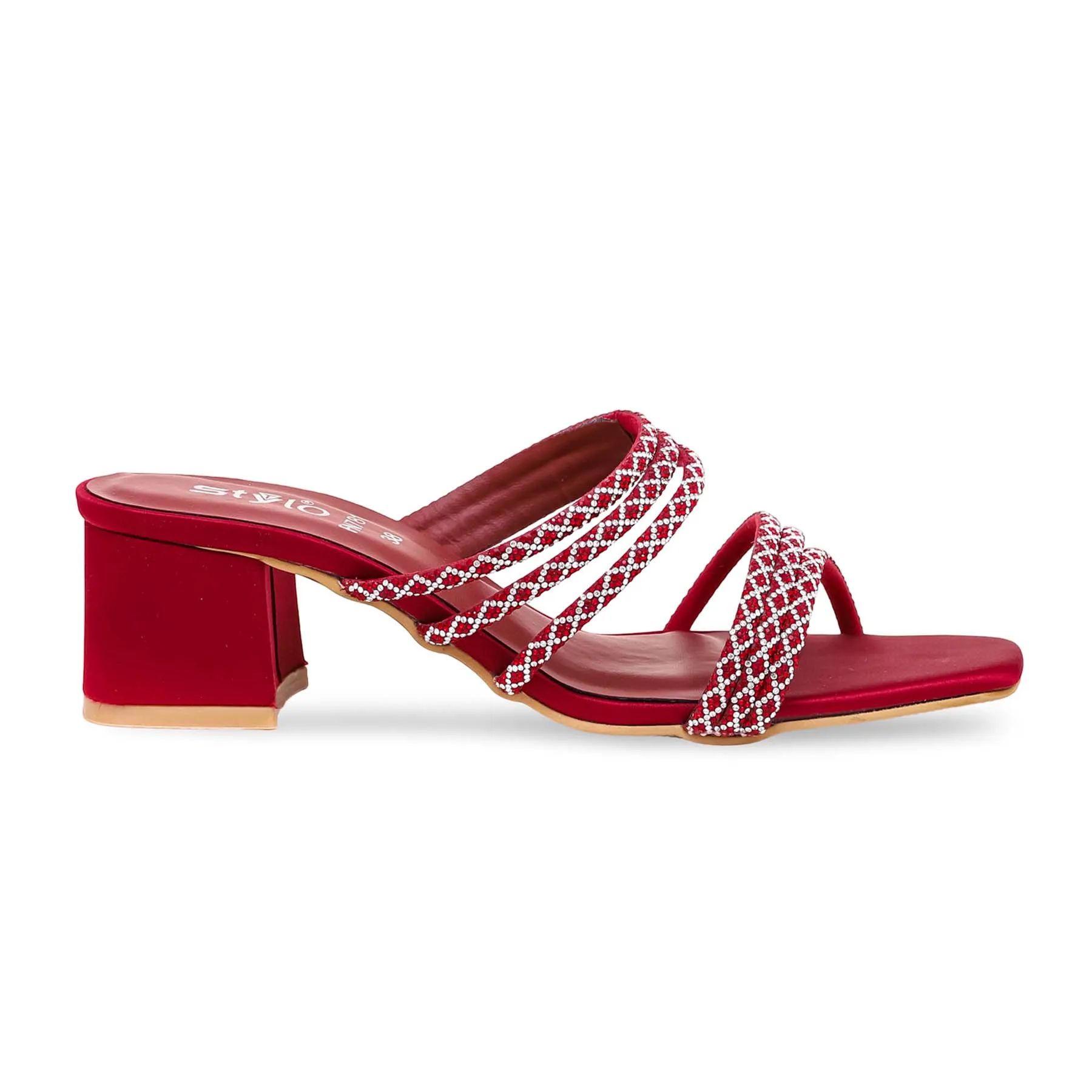 Sophisticated Shoes Maroon Fancy Slipper FN7813