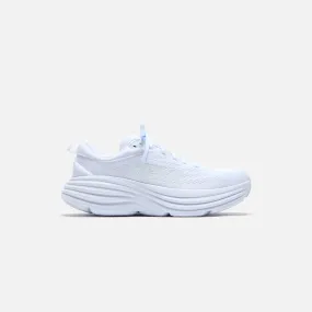 HOKA WMNS Bondi 8 - White / White Street Movement Water resistant coating