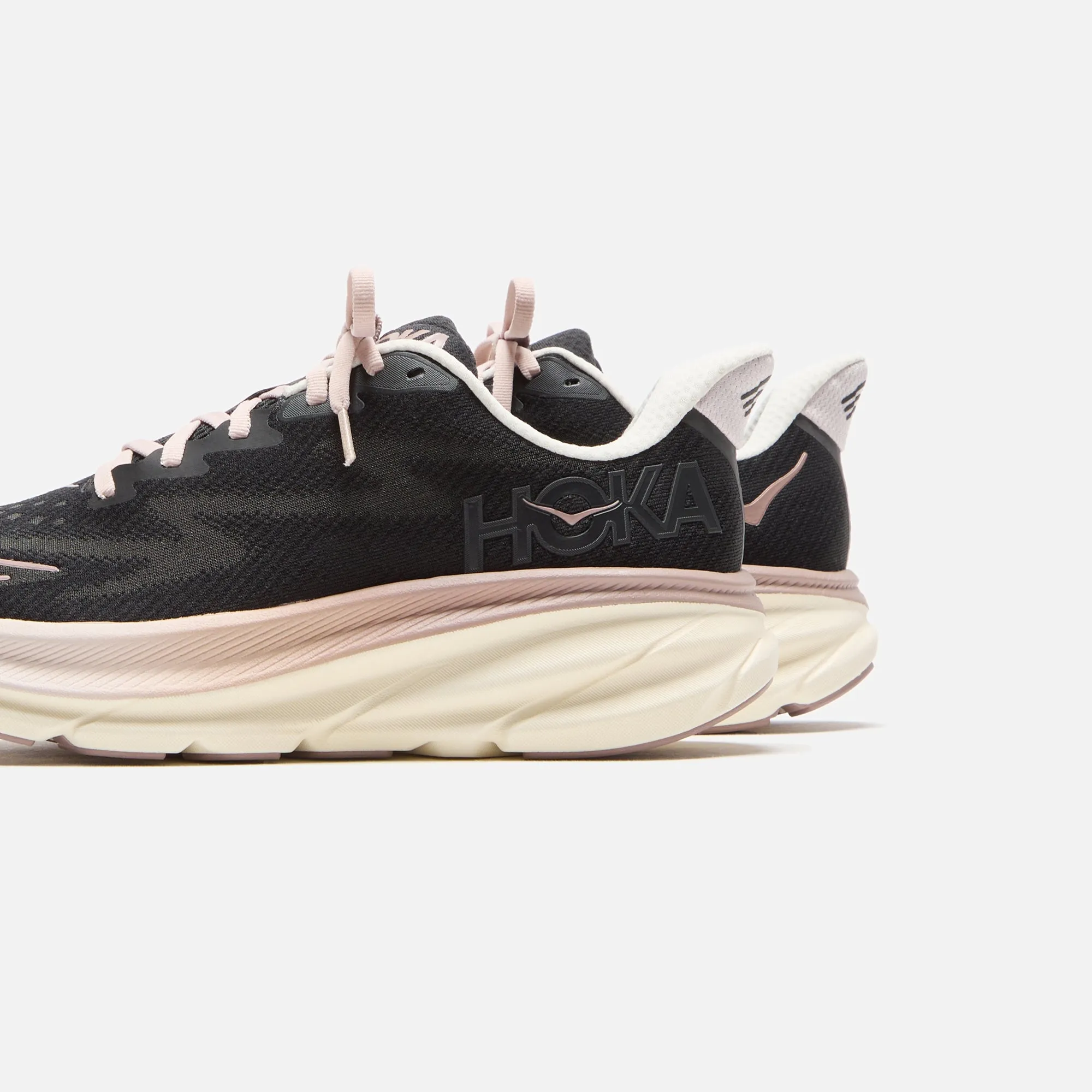 HOKA WMNS Clifton 9 - Obsidian / Quartzite Moisture Wicking Interior