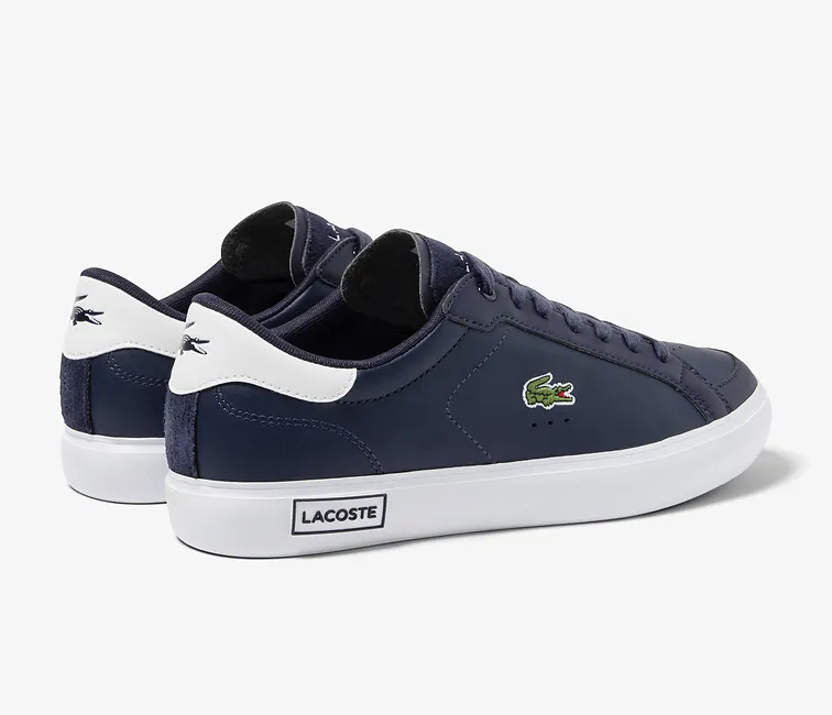 Ultra-soft fit Retro Style Men's Lacoste Powercourt 123 3 (Navy/White)