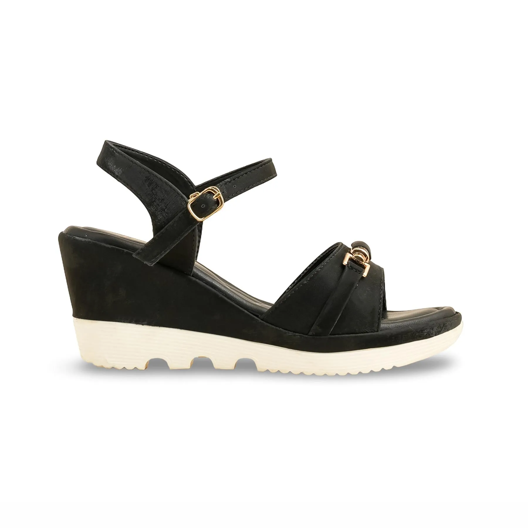 Black Formal Sandal PU0592 Open Toe Heels