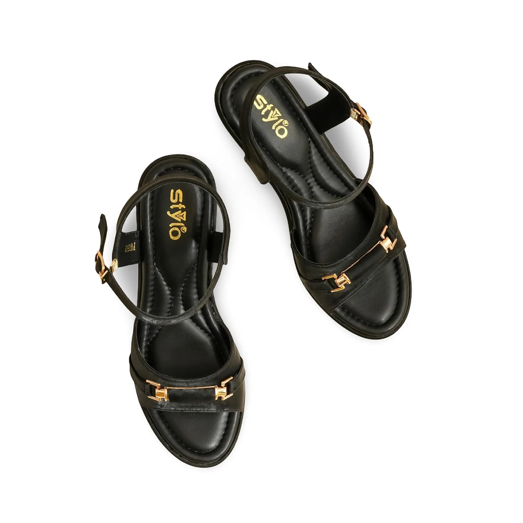 Music Glam Black Formal Sandal PU0592