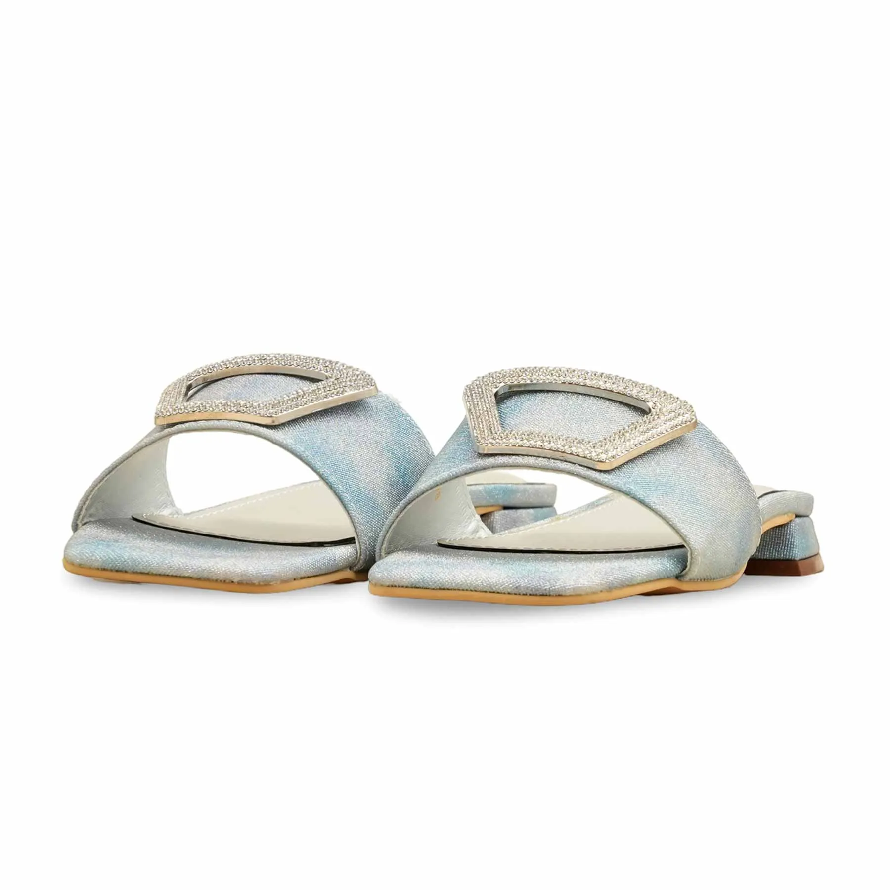 High Heel Sparkle Shine Blue Formal Slipper For Women FRS002