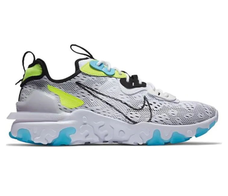 Men's Nike React Vision DimSix (Volt/Blue Fury) Supportive Design