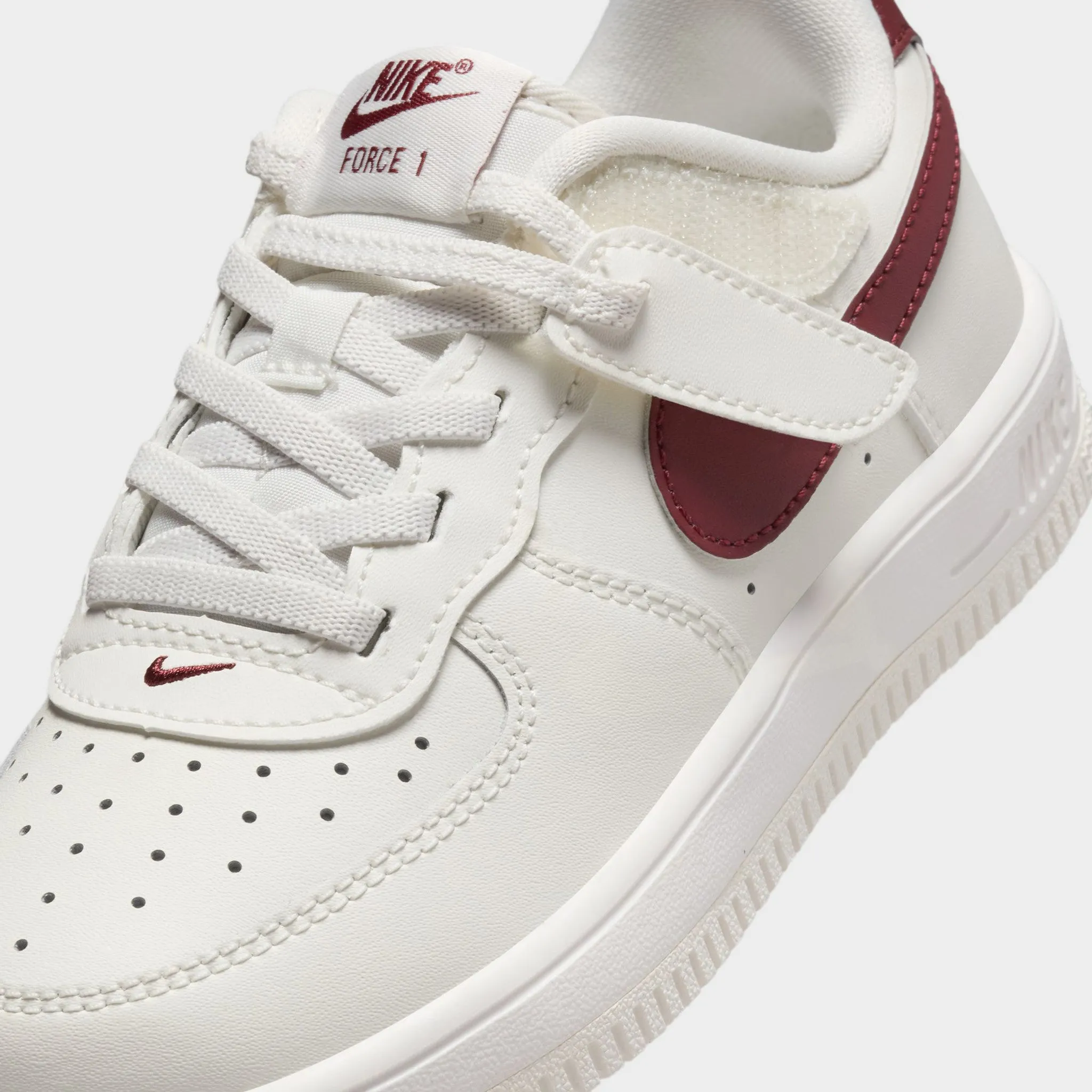 Ultra Light Foam Nike Air Force 1 Low EasyOn PS Sail / Dark Team Red