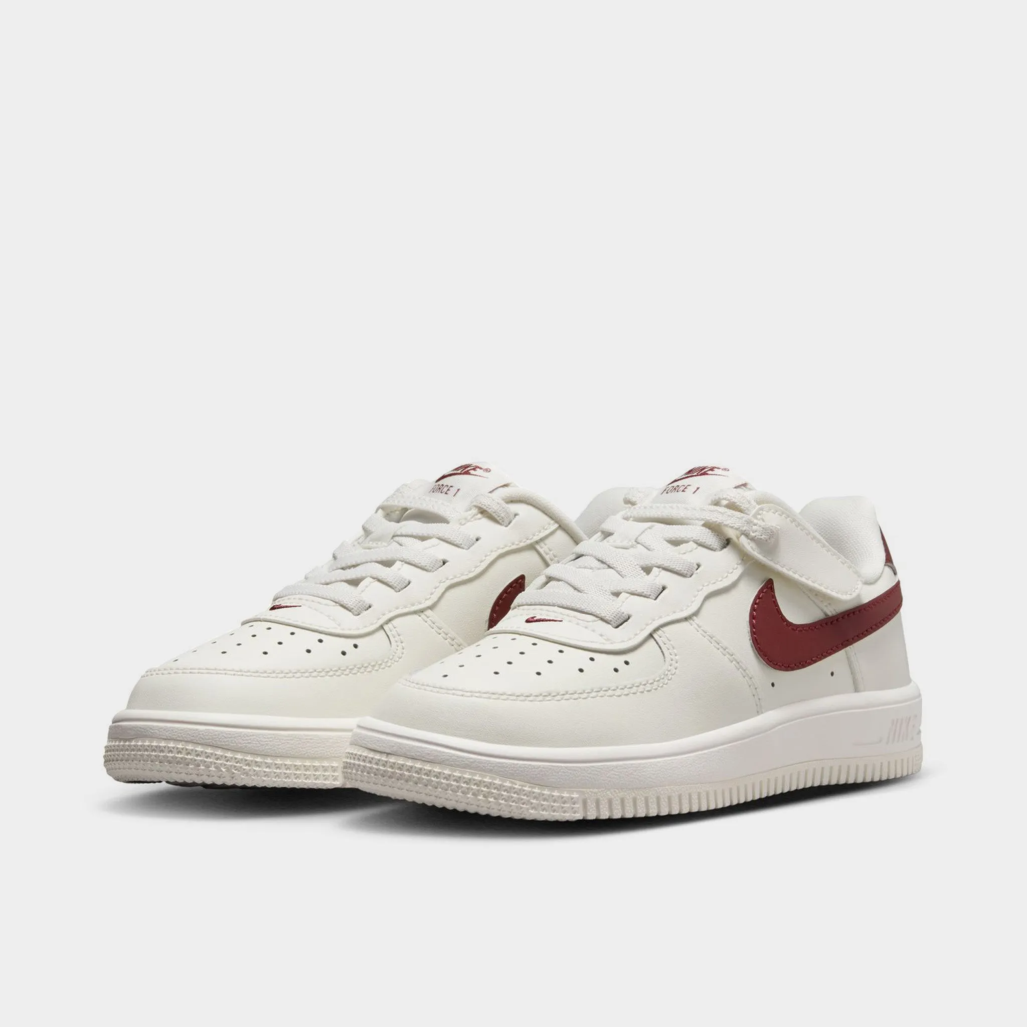 Nike Air Force 1 Low EasyOn PS Sail / Dark Team Red Contoured Foot Arch
