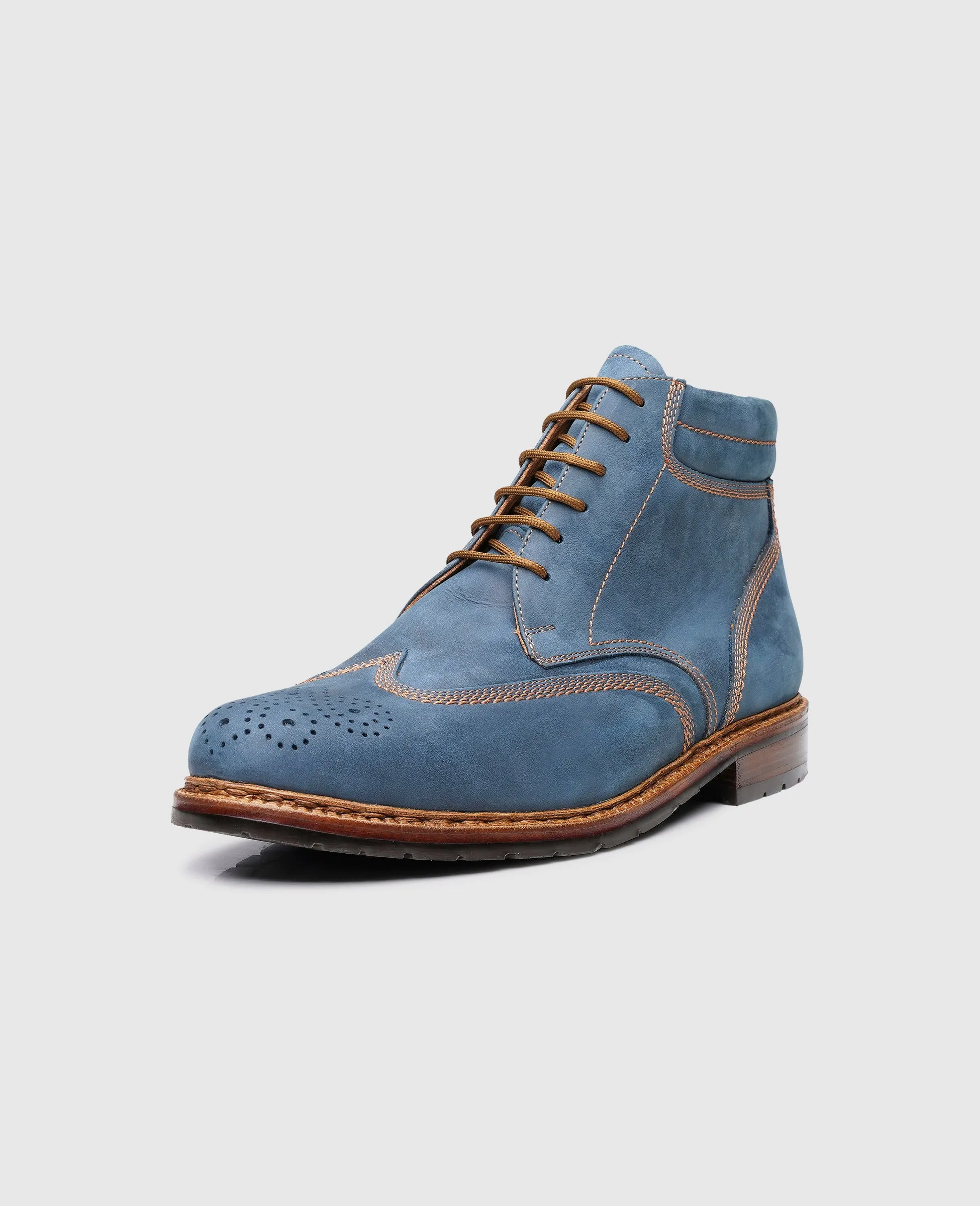 Janosh K Full-Brogue M - Denim Easy Entry
