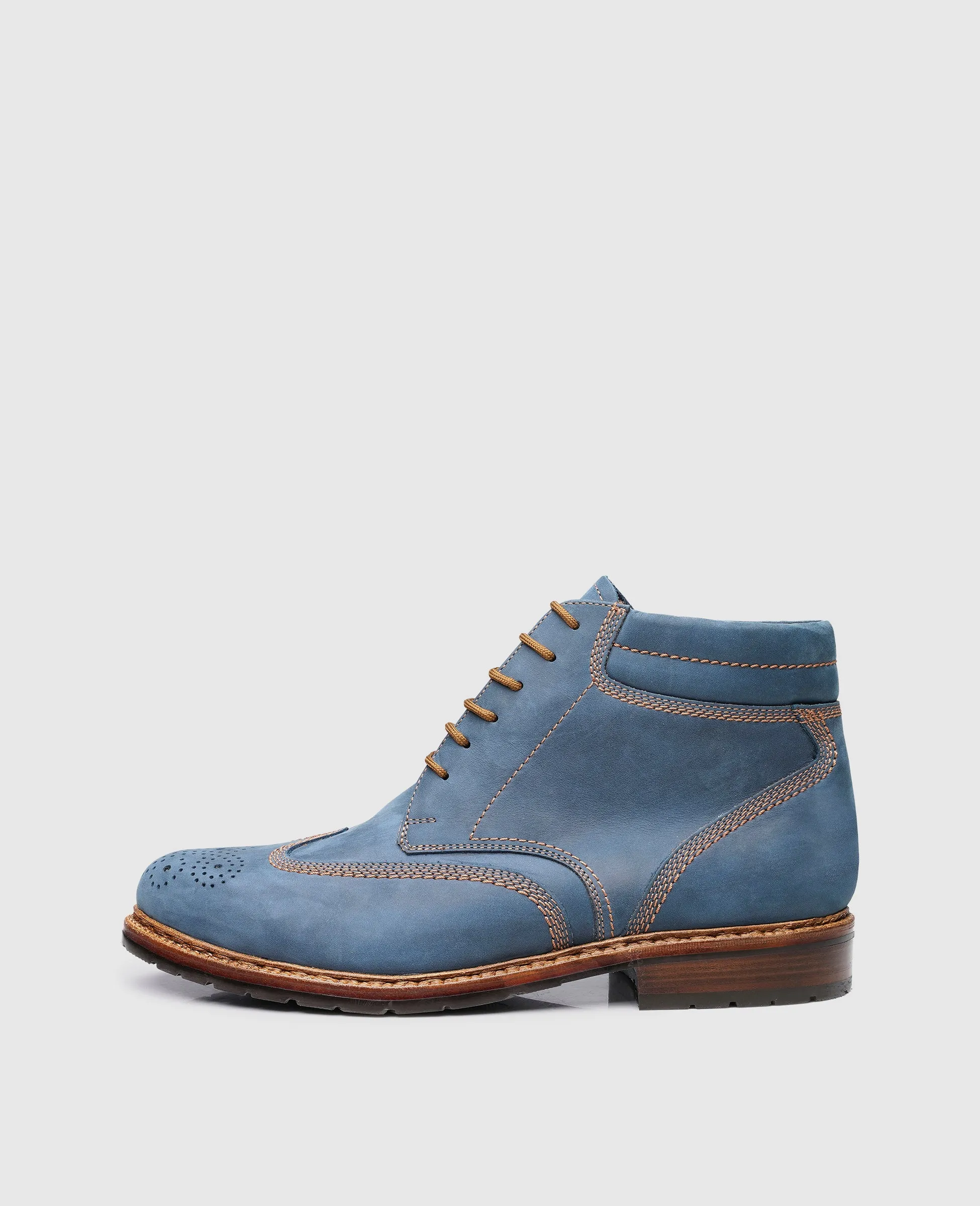 Janosh K Full-Brogue M - Denim Breath Motion