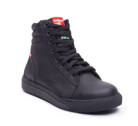 Jessica BLK Women's 6" steel toe leather work boots 486339 Flexible Frame Snowy Path