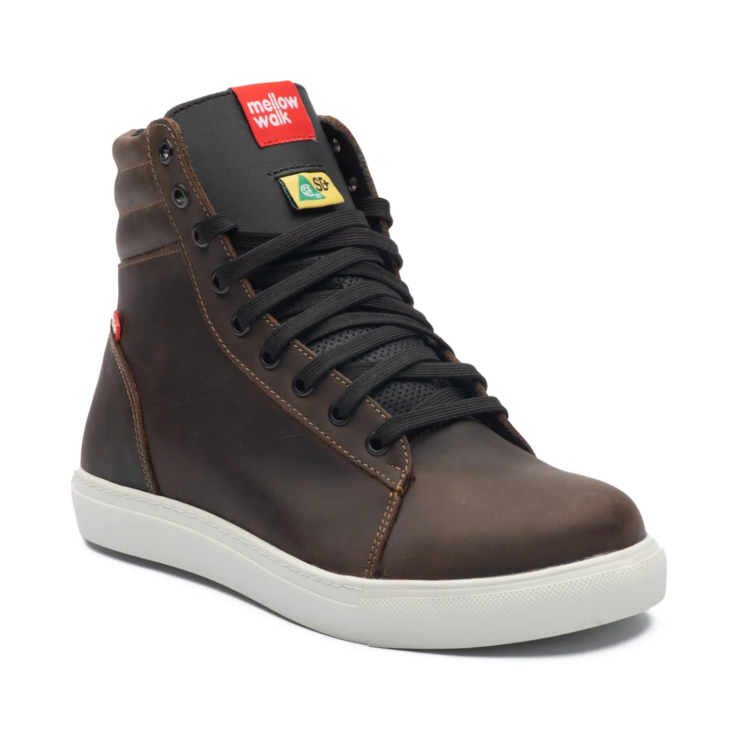 Jessica Women's 6" Steel Toe Work Boots 486074BRN Low Heel