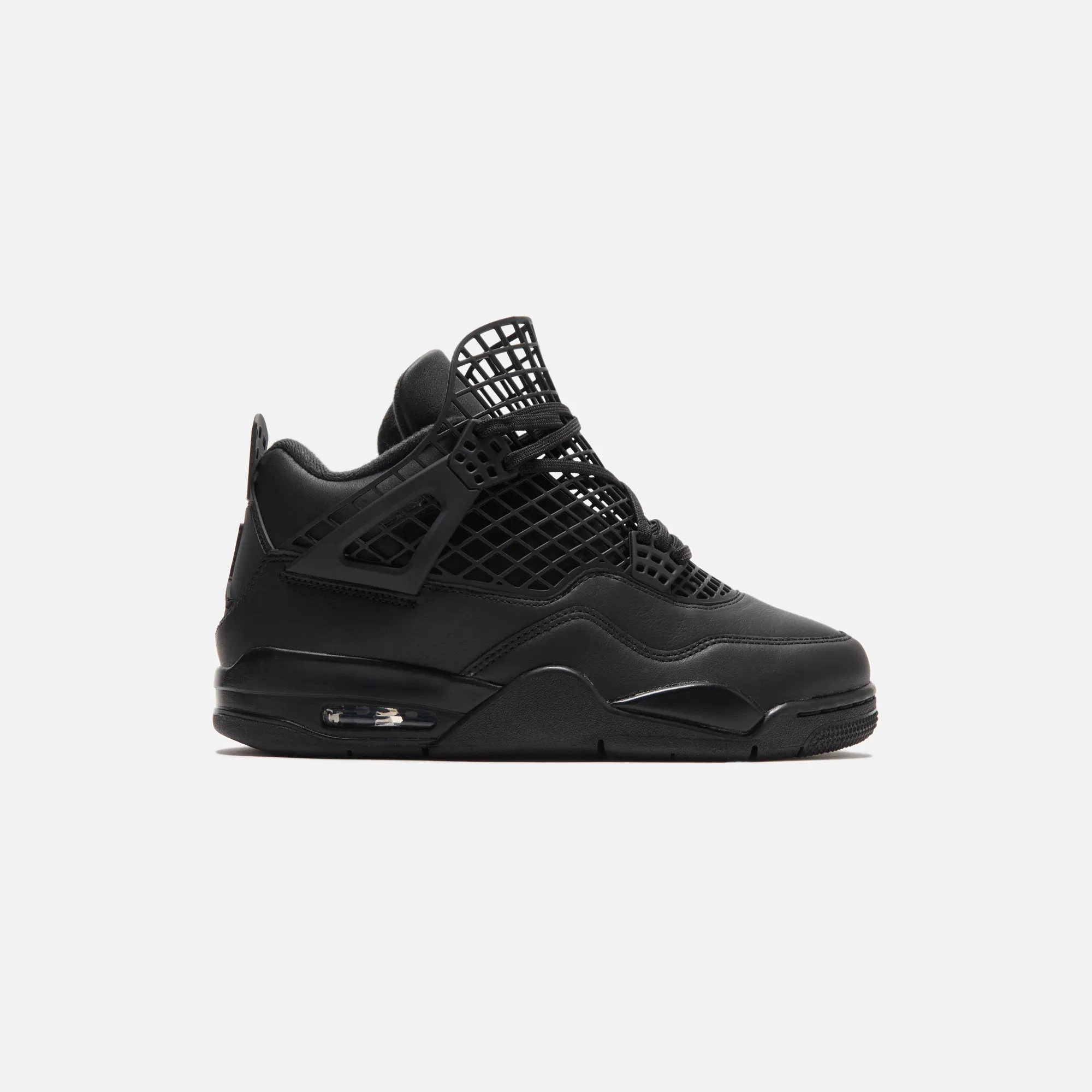Jordan WMNS Air Jordan 4 Net - Black / Metallic Silver Cushioned Base