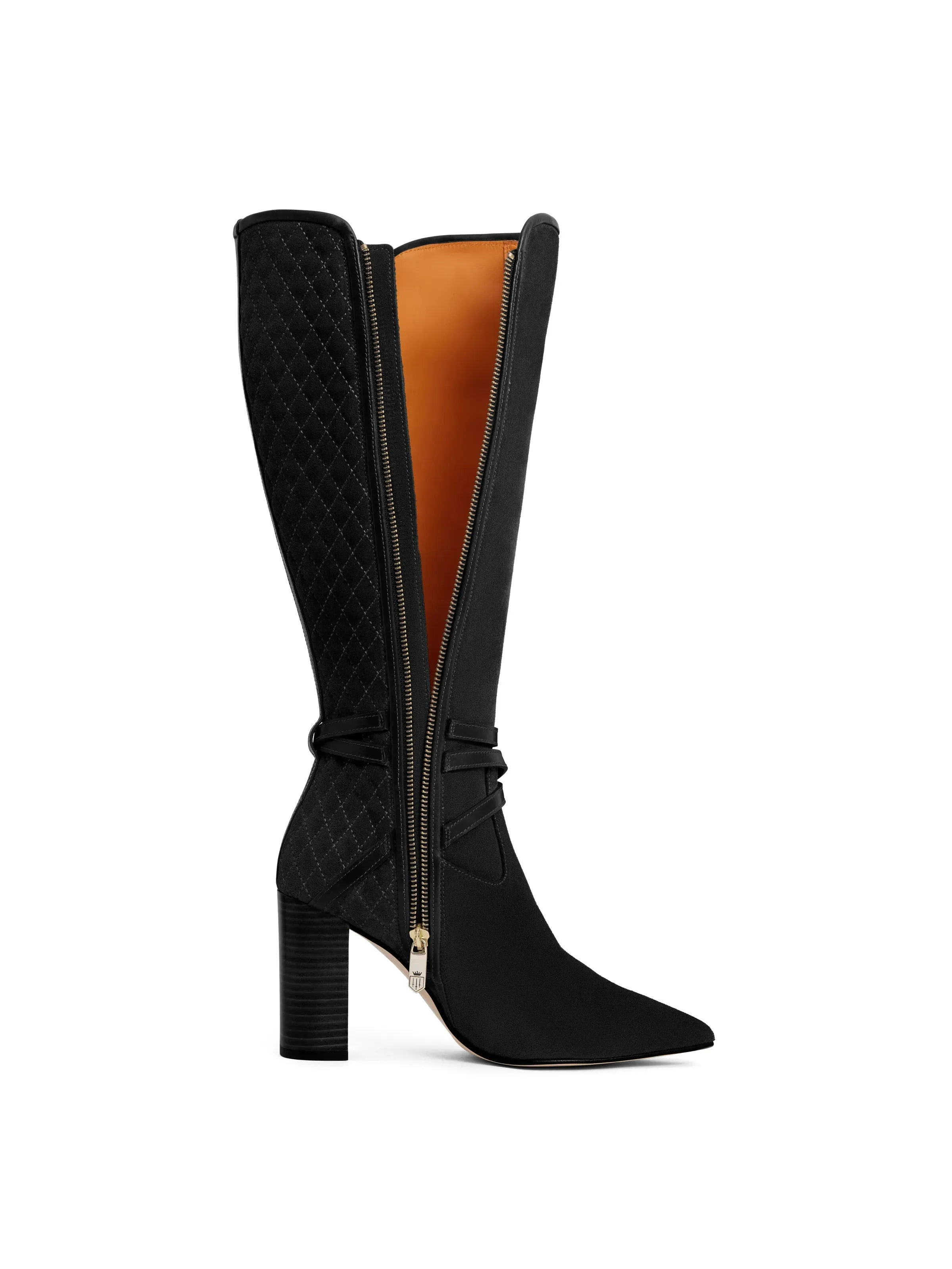 Knee High Chiswick - Black Suede Rugged Built Morning Walk