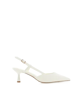 Fashion Booties Zip Loop KYRIE - WHITE