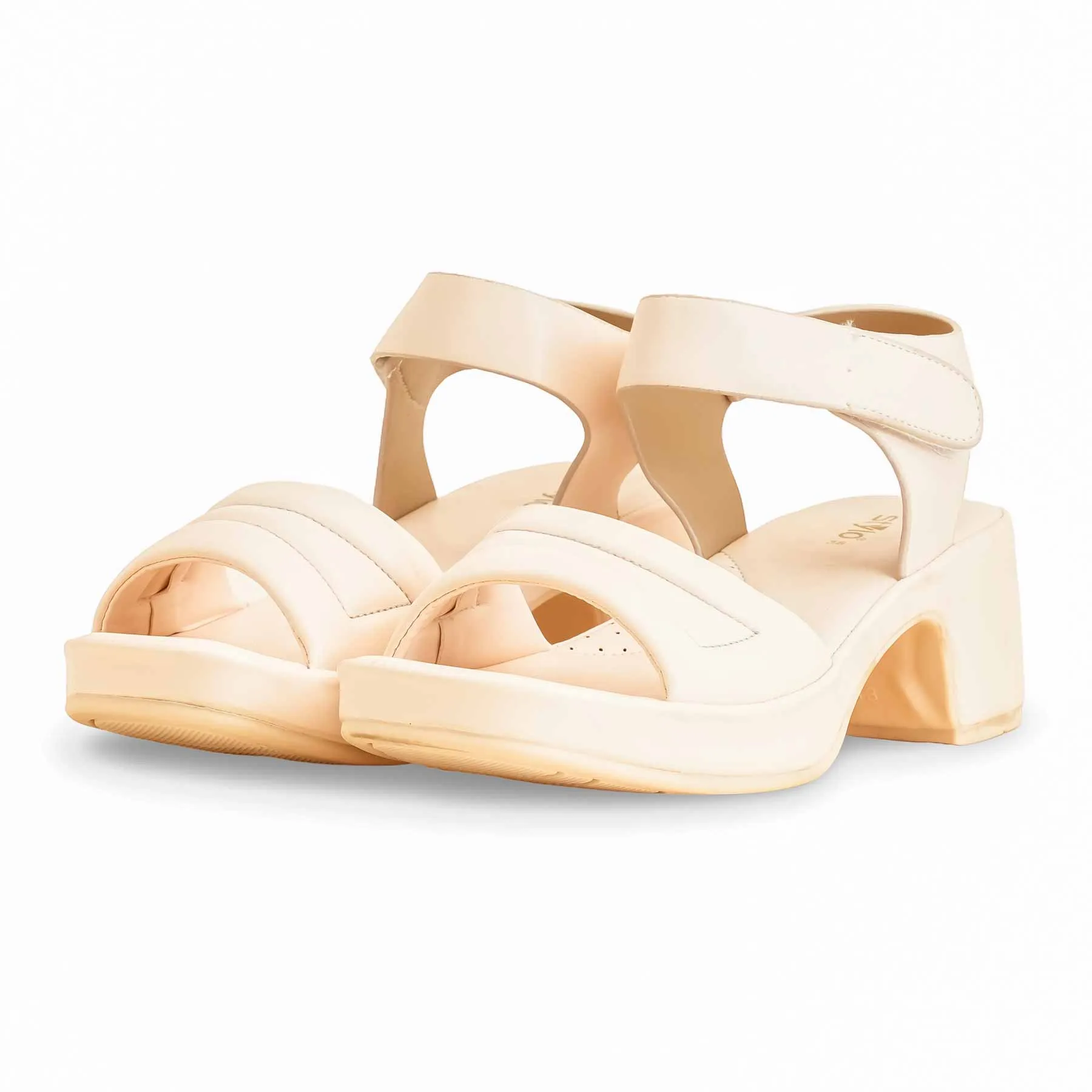 Zip Close Airport Glam Fawn Formal Women Sandal PU0515