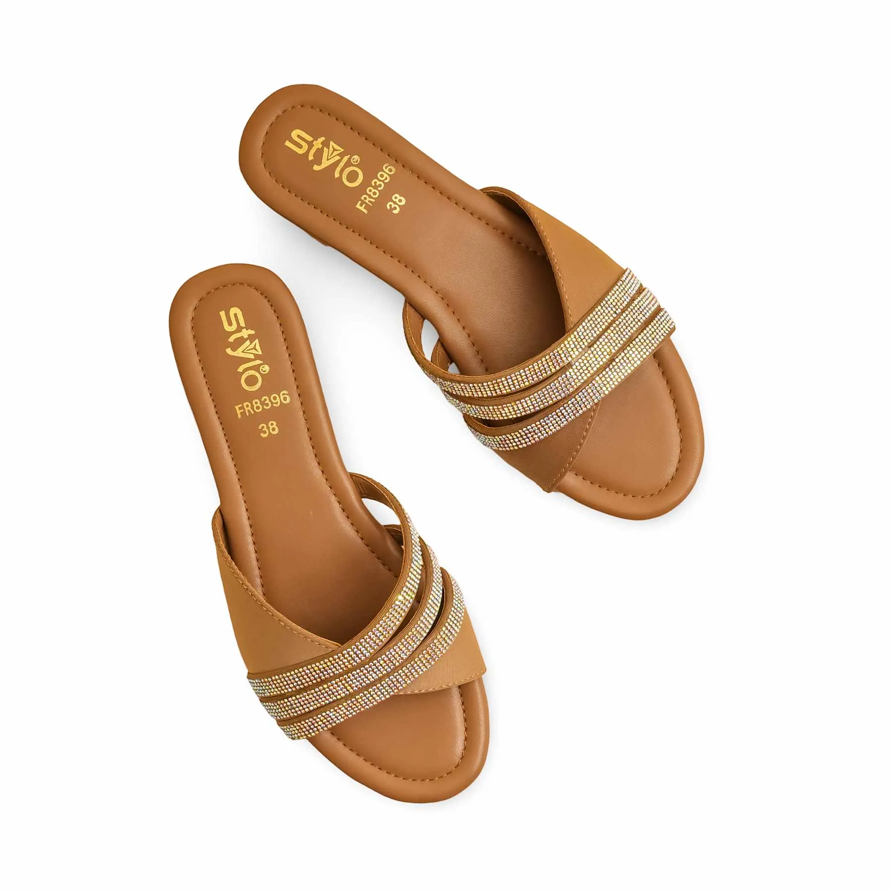 Pollen Walk Beige Formal Slipper FR8396