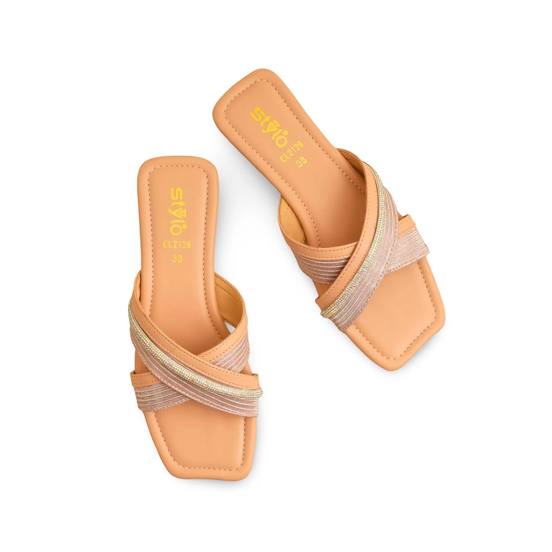 Pink Casual Women Slipper CL2139 Ceremony Glow Fashionable Slip-ons