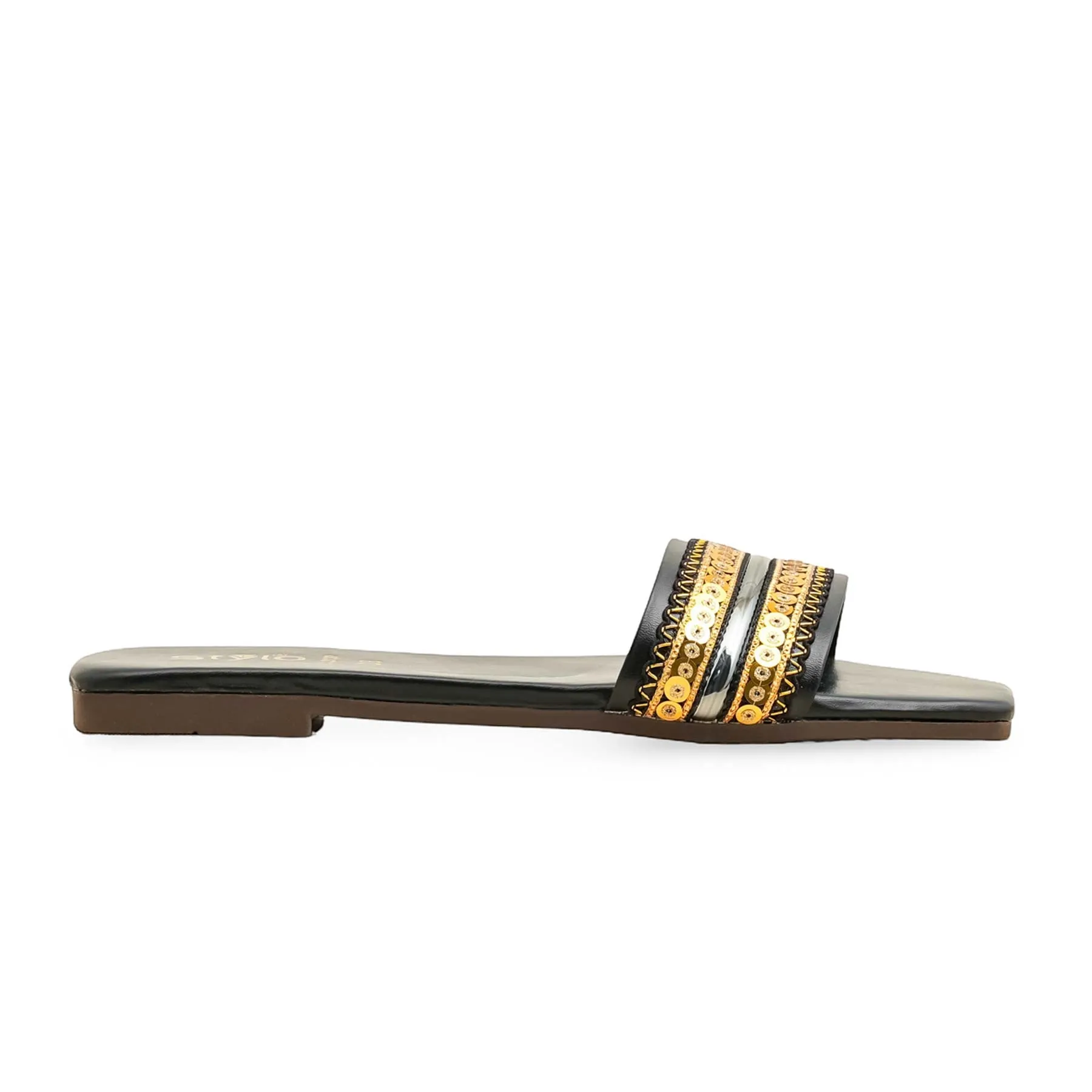 Black Casual Slipper CL2137 Lake View