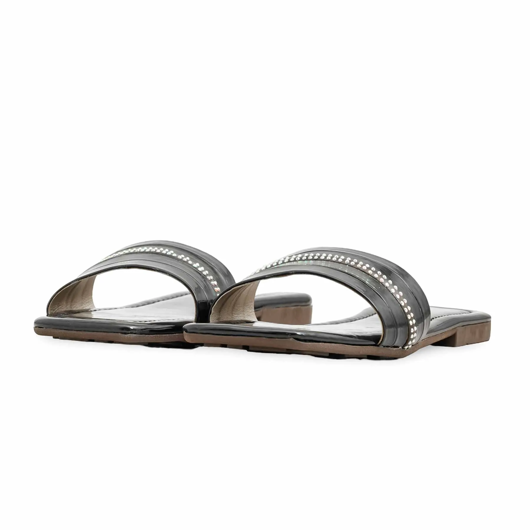 Black Casual Slipper For Women CL2133 Fashion Mood Vintage Mood