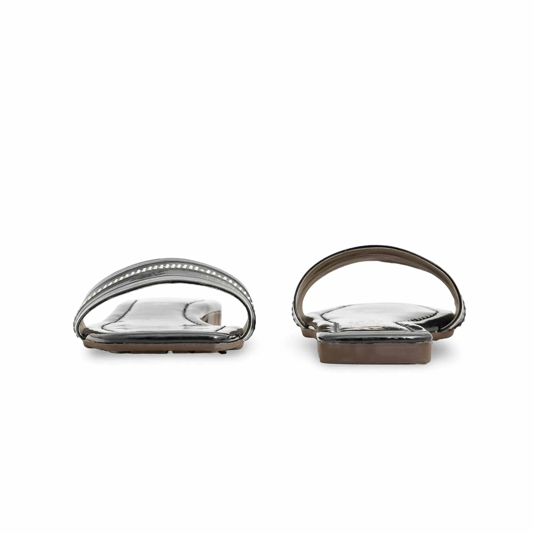 Black Casual Slipper For Women CL2133 Guest Side