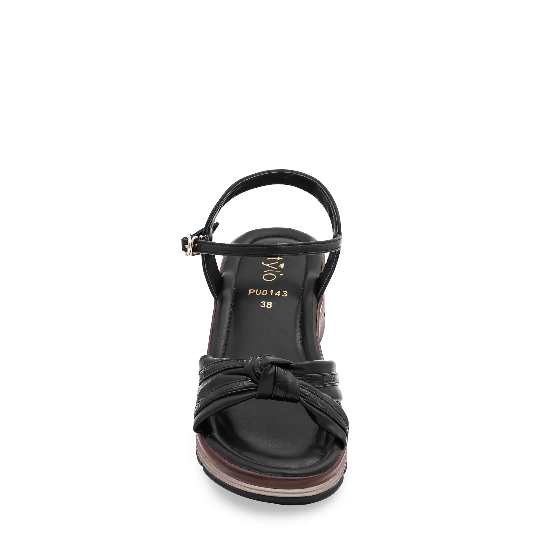 Black Formal Sandal PU0143 Flawless Fit