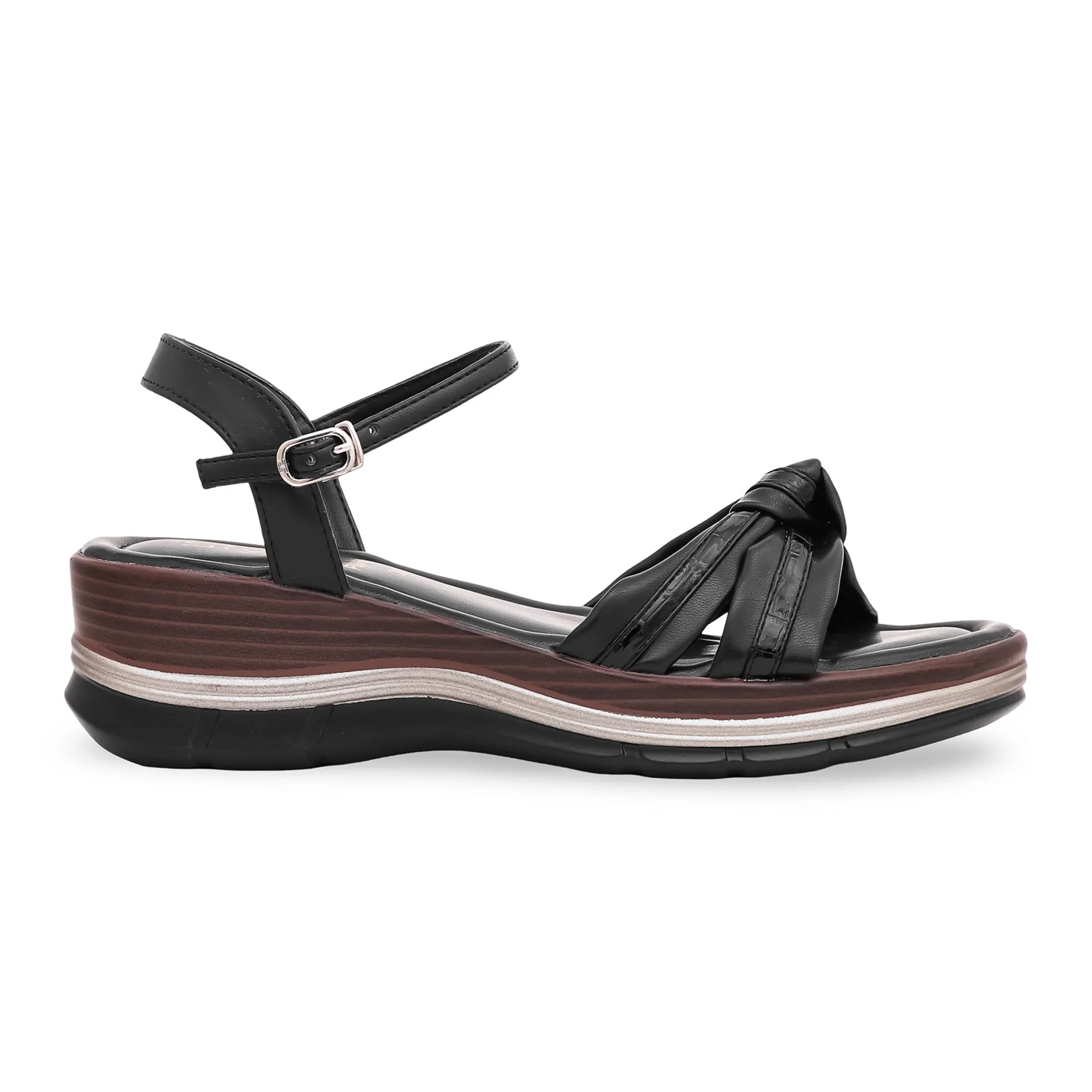 Black Formal Sandal PU0143 Sleek Booties Unique Style