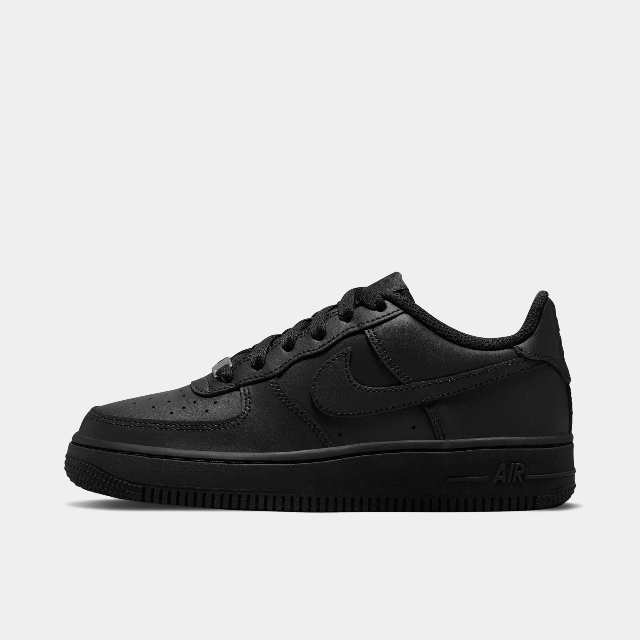 Wireless Lacing Tech Cushioned Pace Nike Air Force 1 LE GS Black / Black