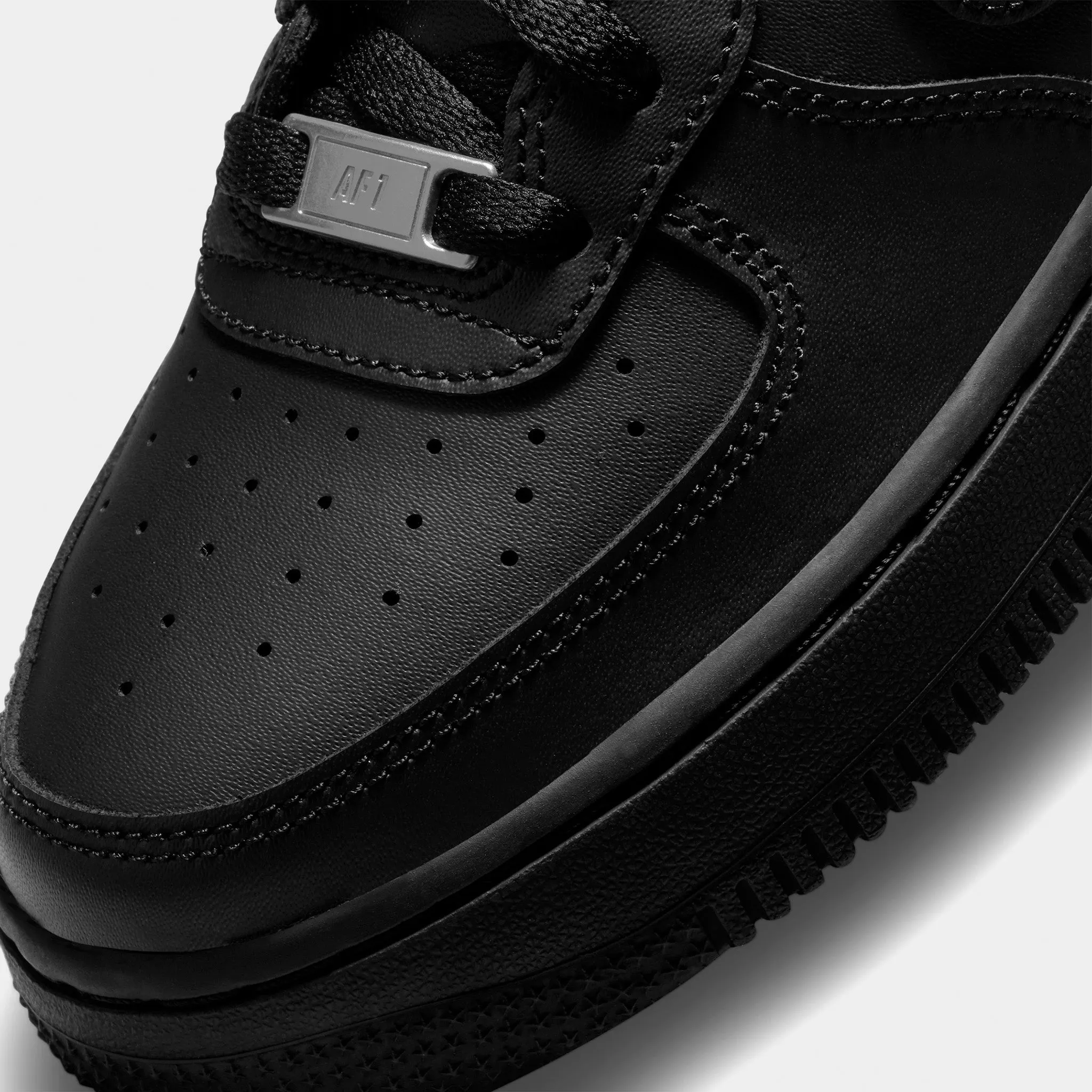Nike Air Force 1 LE GS Black / Black Anti Abrasion Vegan Material Technology
