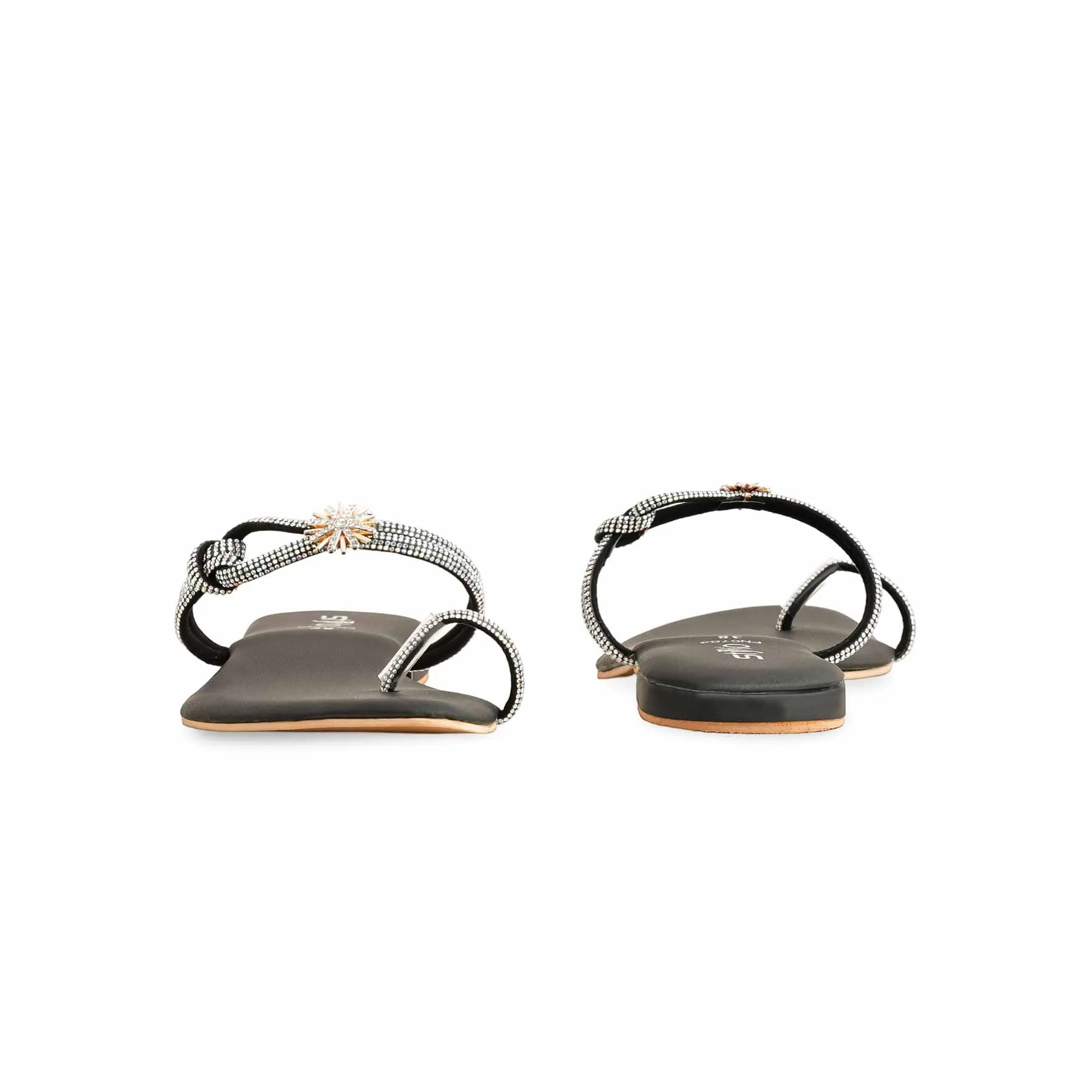 Black Fancy Chappal FN0784 Reef Glow