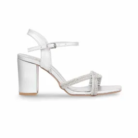 Silver Fancy Sandal FN5909 Perfect Steps Smart Design