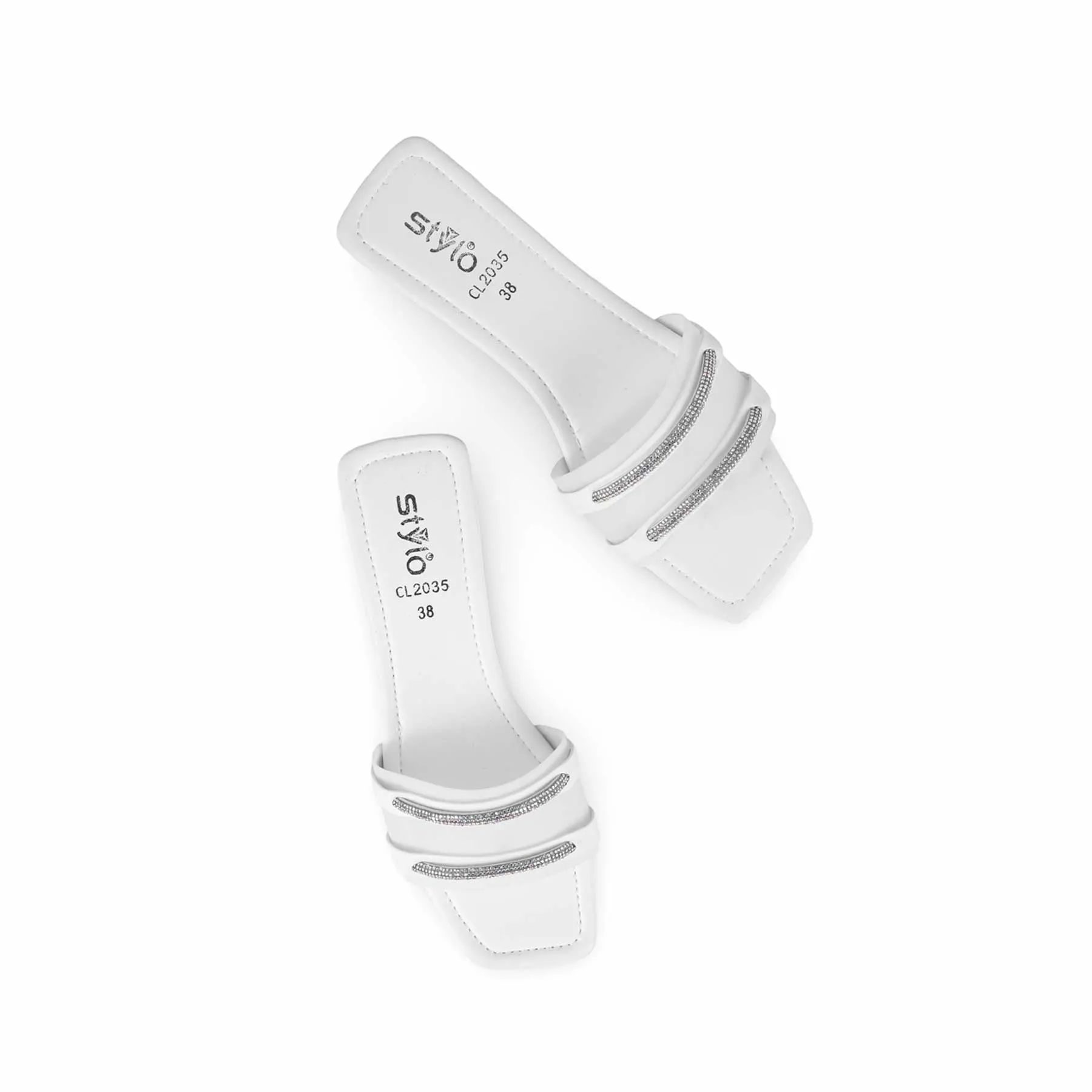 White Casual Slipper CL2035 Rock Glow