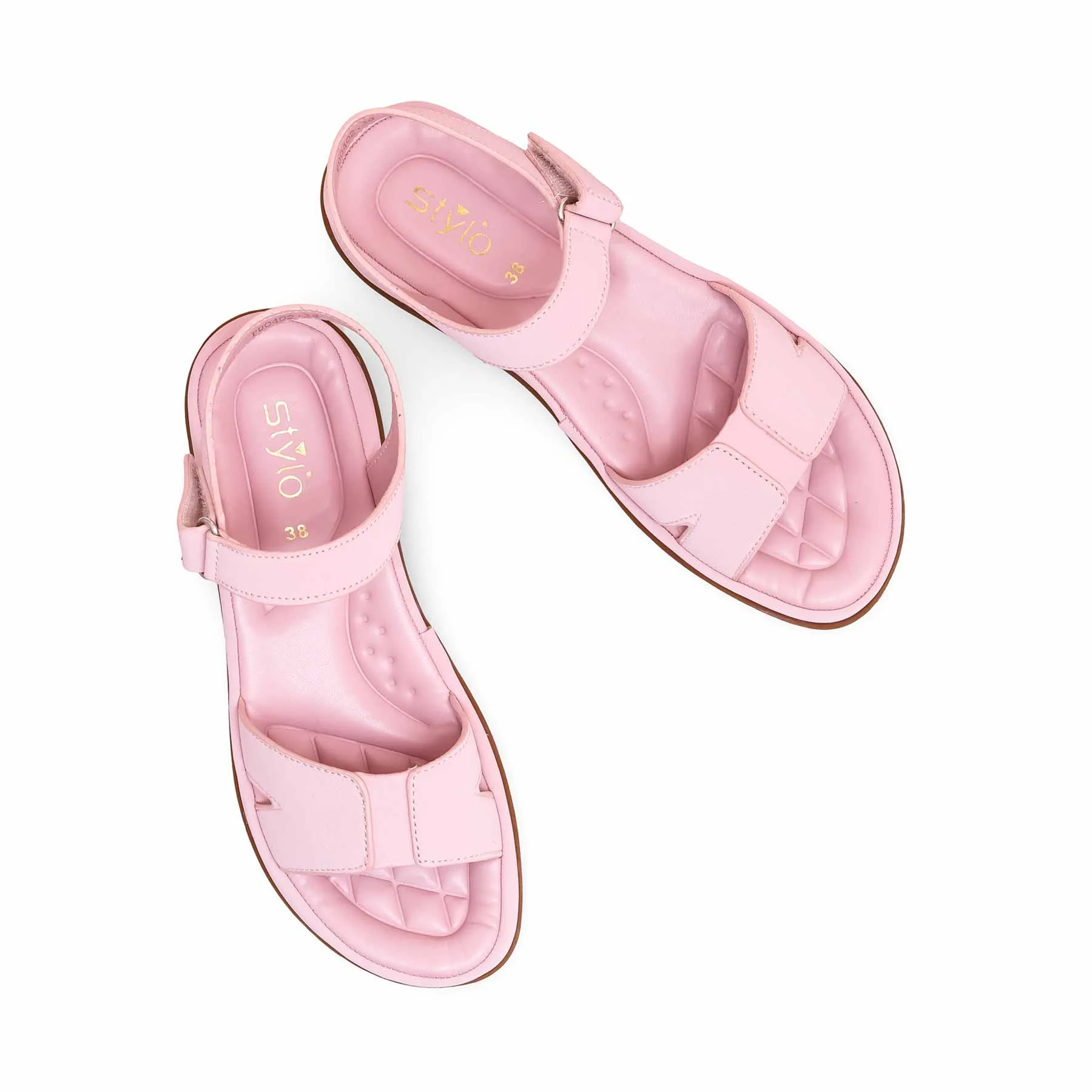 Suede Feel Pink Formal Sandal PU0402