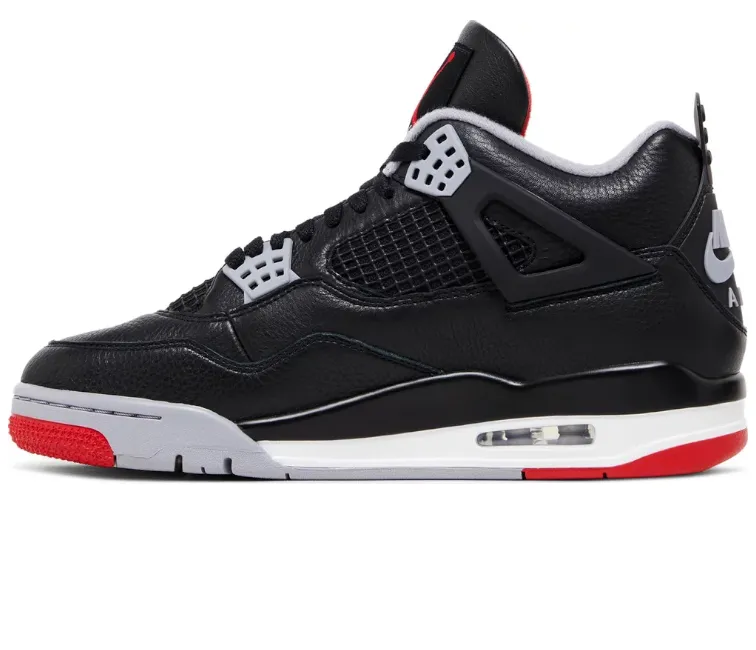 Men's Nike Air Jordan 4 Retro (Bred Reimagined) Comfort Fit