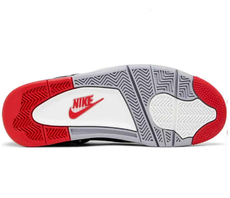 Non Irritating Seams Multi Layer Insole Men's Nike Air Jordan 4 Retro (Bred Reimagined)