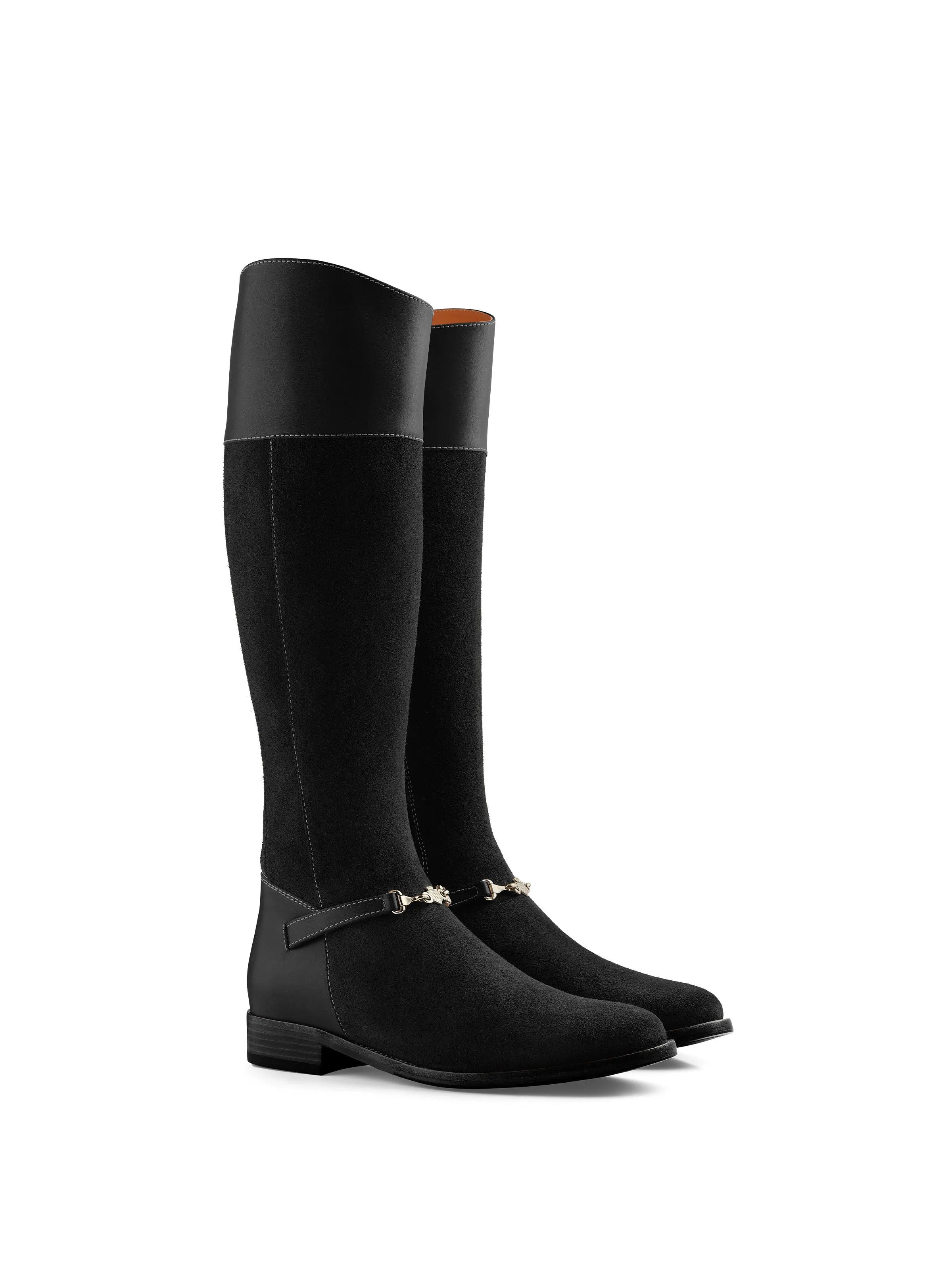 Octavia (Regular Fit) - Black Suede Boho Mood