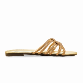 River Glow Golden Fancy Slipper For Women FN8012